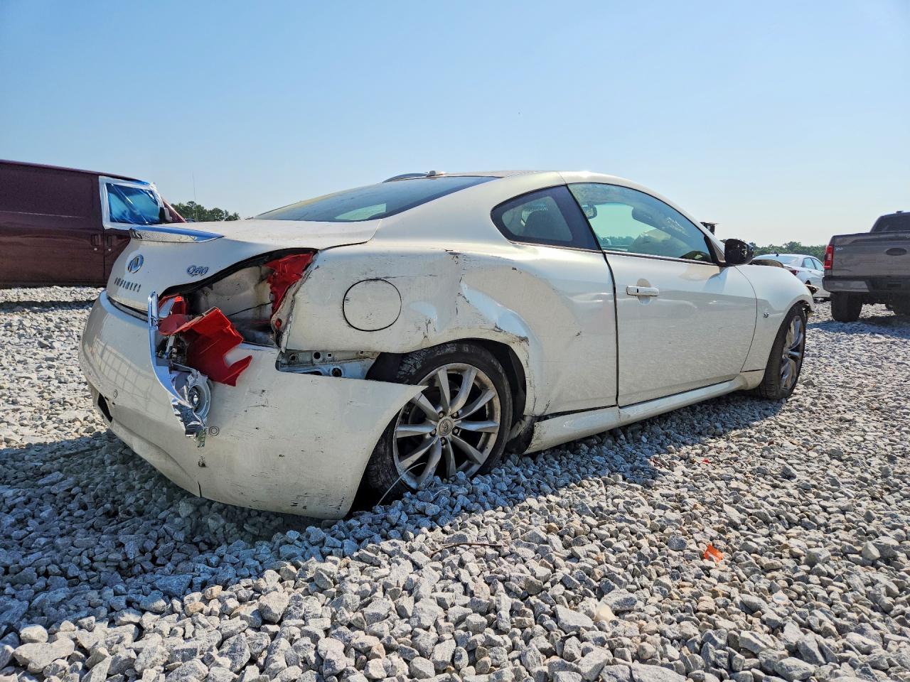2014 Infiniti Q60 Coupe Journey Белый vin: JN1CV6EK3EM110376