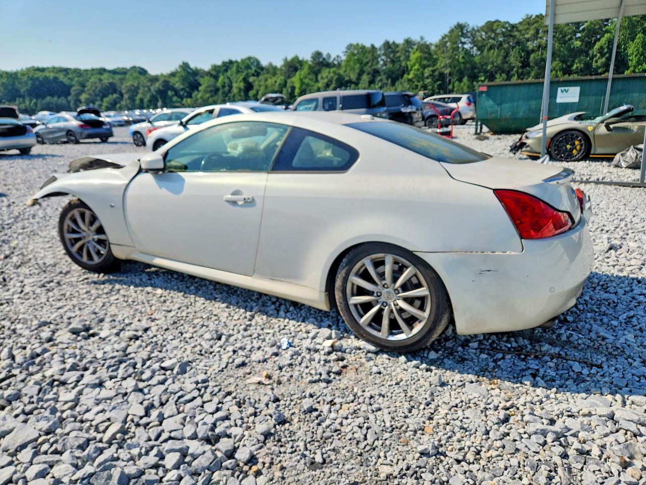 2014 Infiniti Q60 Coupe Journey Белый vin: JN1CV6EK3EM110376