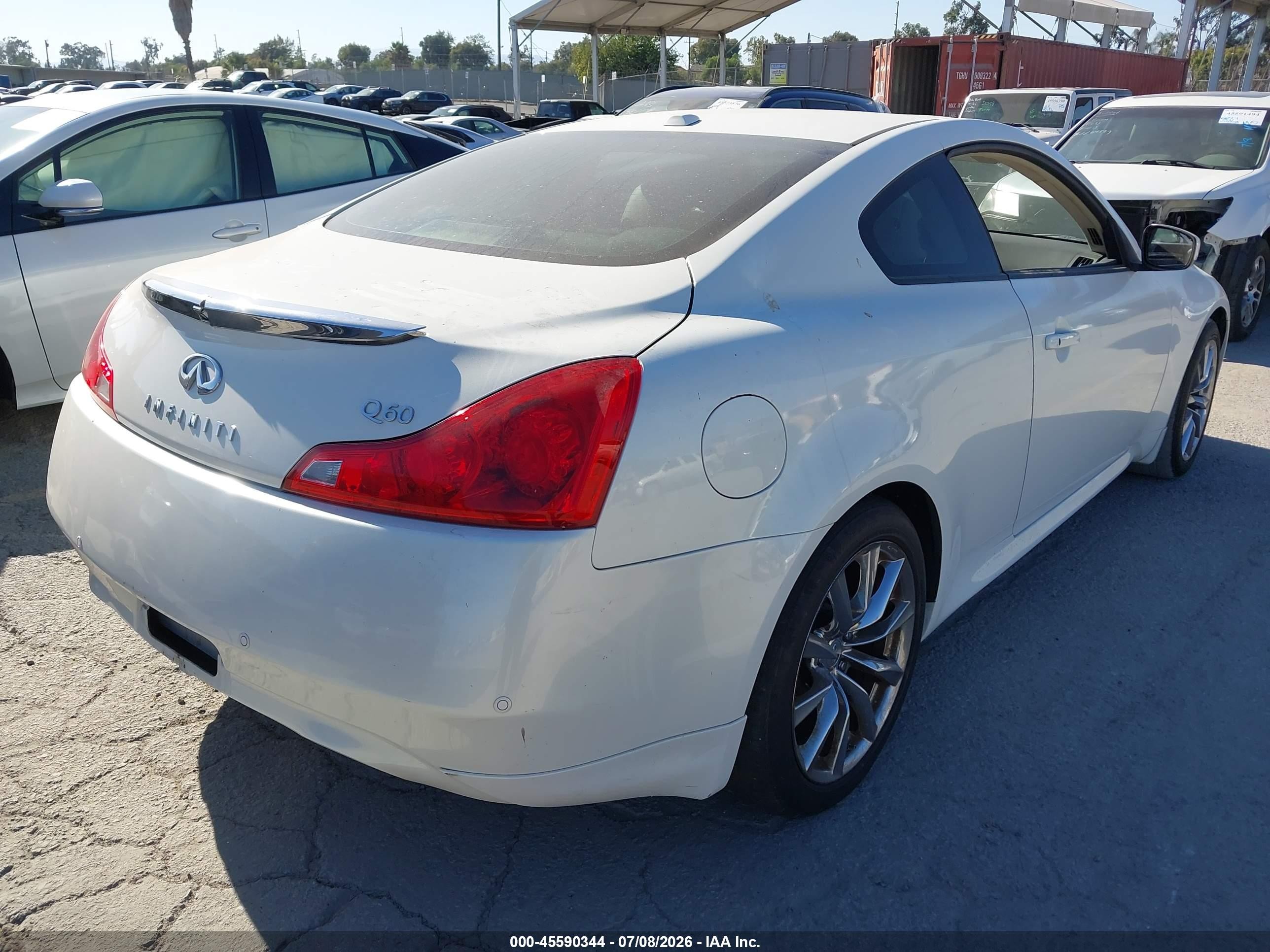 2014 Infiniti Q60 Journey White vin: JN1CV6EK3EM111107
