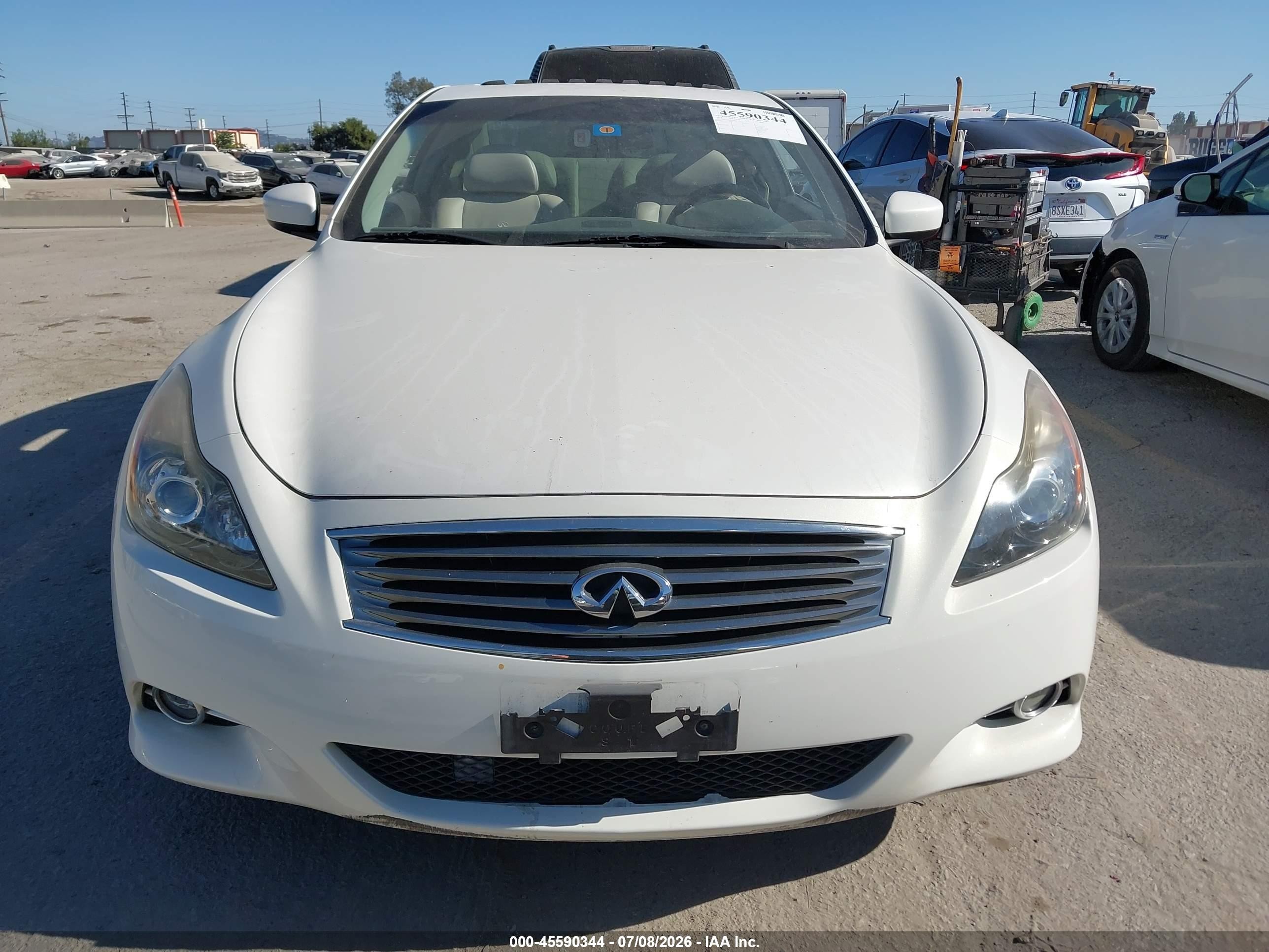 2014 Infiniti Q60 Journey White vin: JN1CV6EK3EM111107