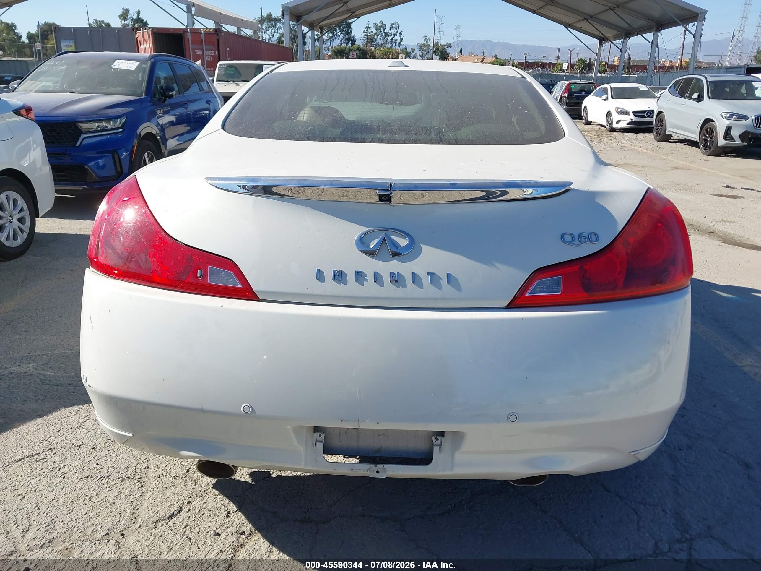 2014 Infiniti Q60 Journey White vin: JN1CV6EK3EM111107