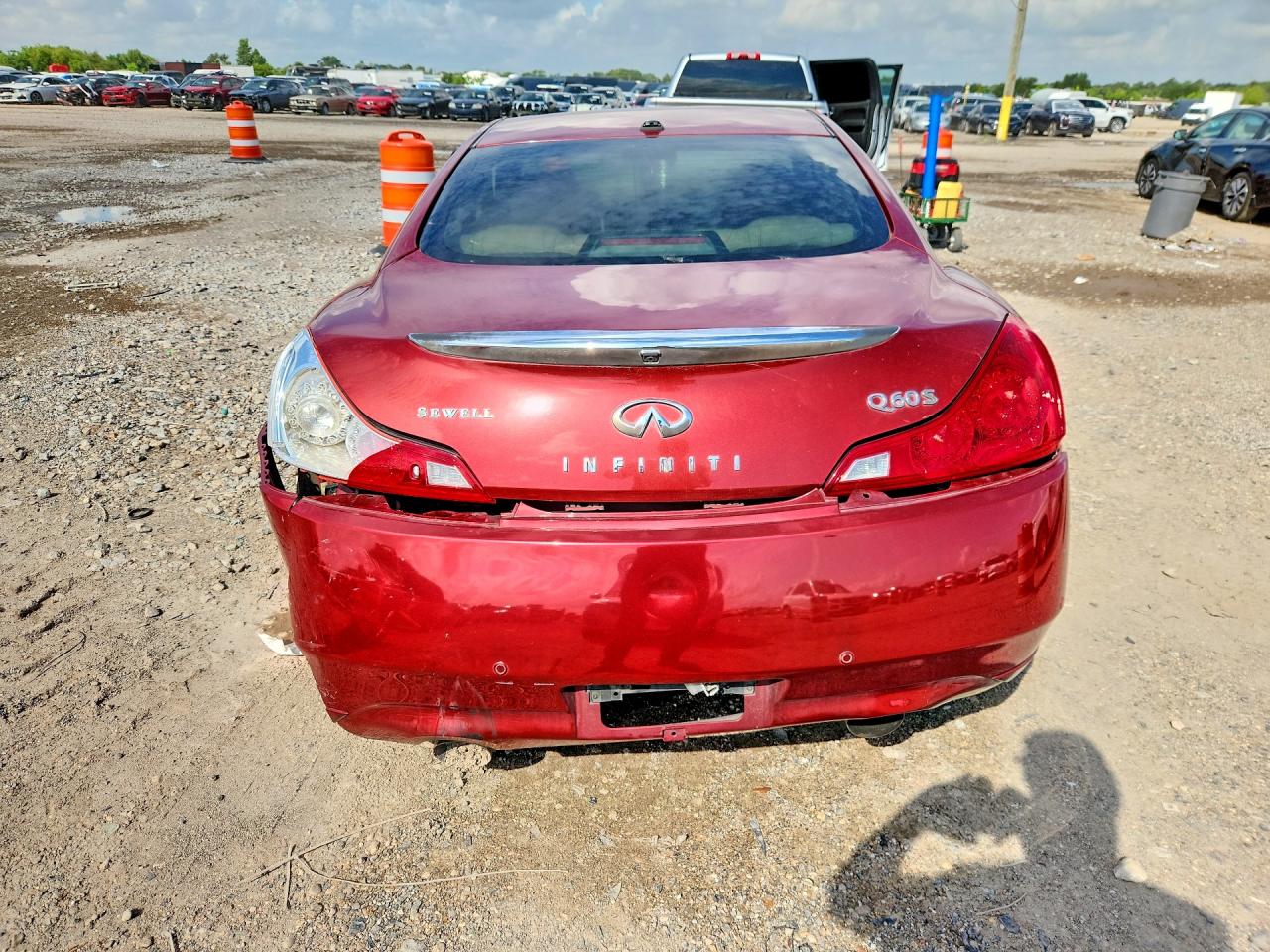 2014 Infiniti Q60 Coupe Journey Burgundy vin: JN1CV6EK3EM113178