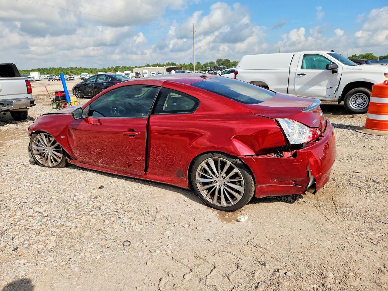 2014 Infiniti Q60 Coupe Journey Burgundy vin: JN1CV6EK3EM113178