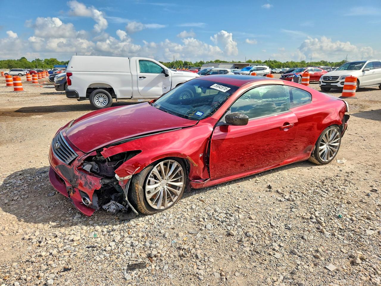2014 Infiniti Q60 Coupe Journey Burgundy vin: JN1CV6EK3EM113178