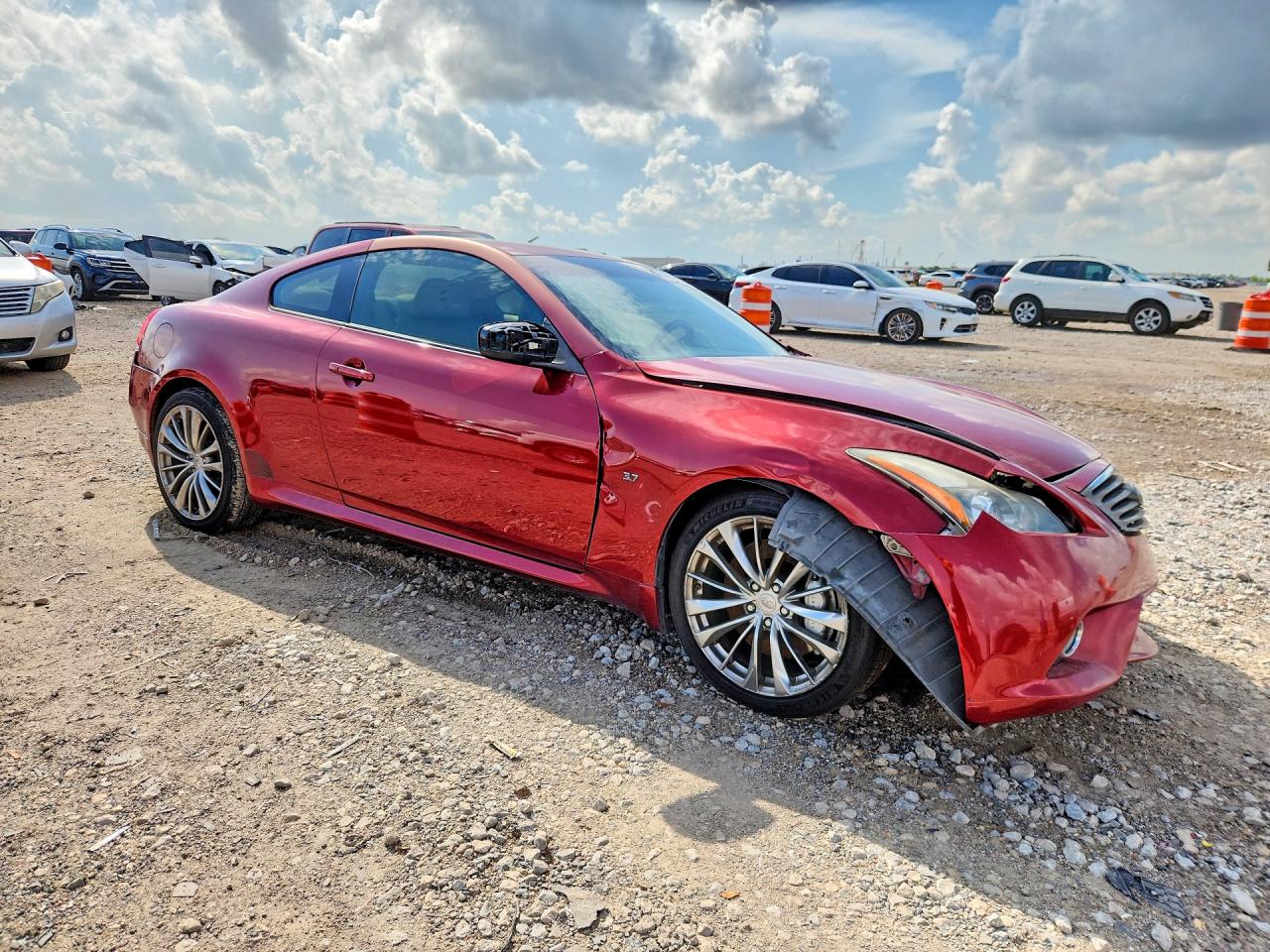2014 Infiniti Q60 Coupe Journey Burgundy vin: JN1CV6EK3EM113178