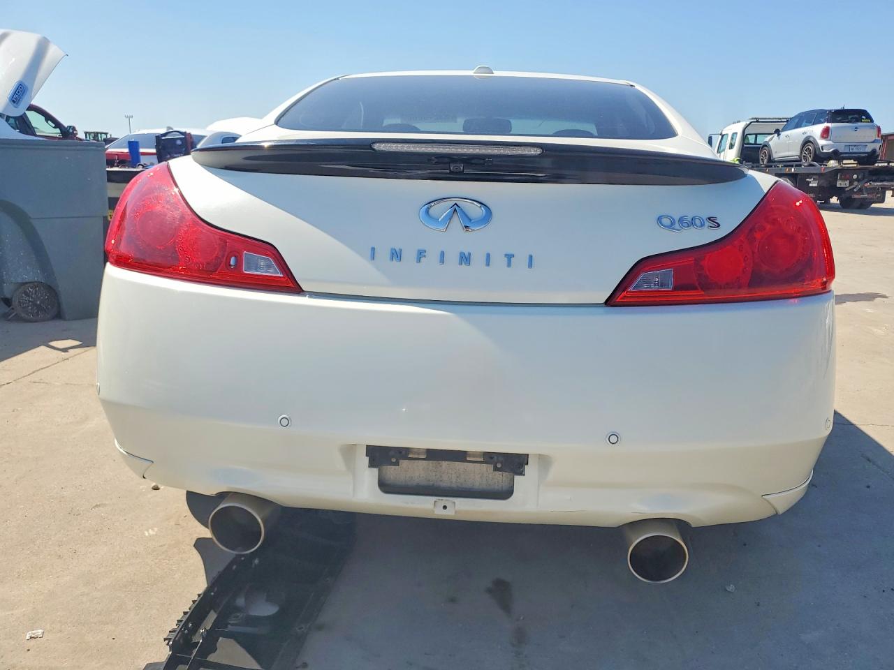 2015 Infiniti Q60 Coupe Sport Limited White vin: JN1CV6EK3FM870020
