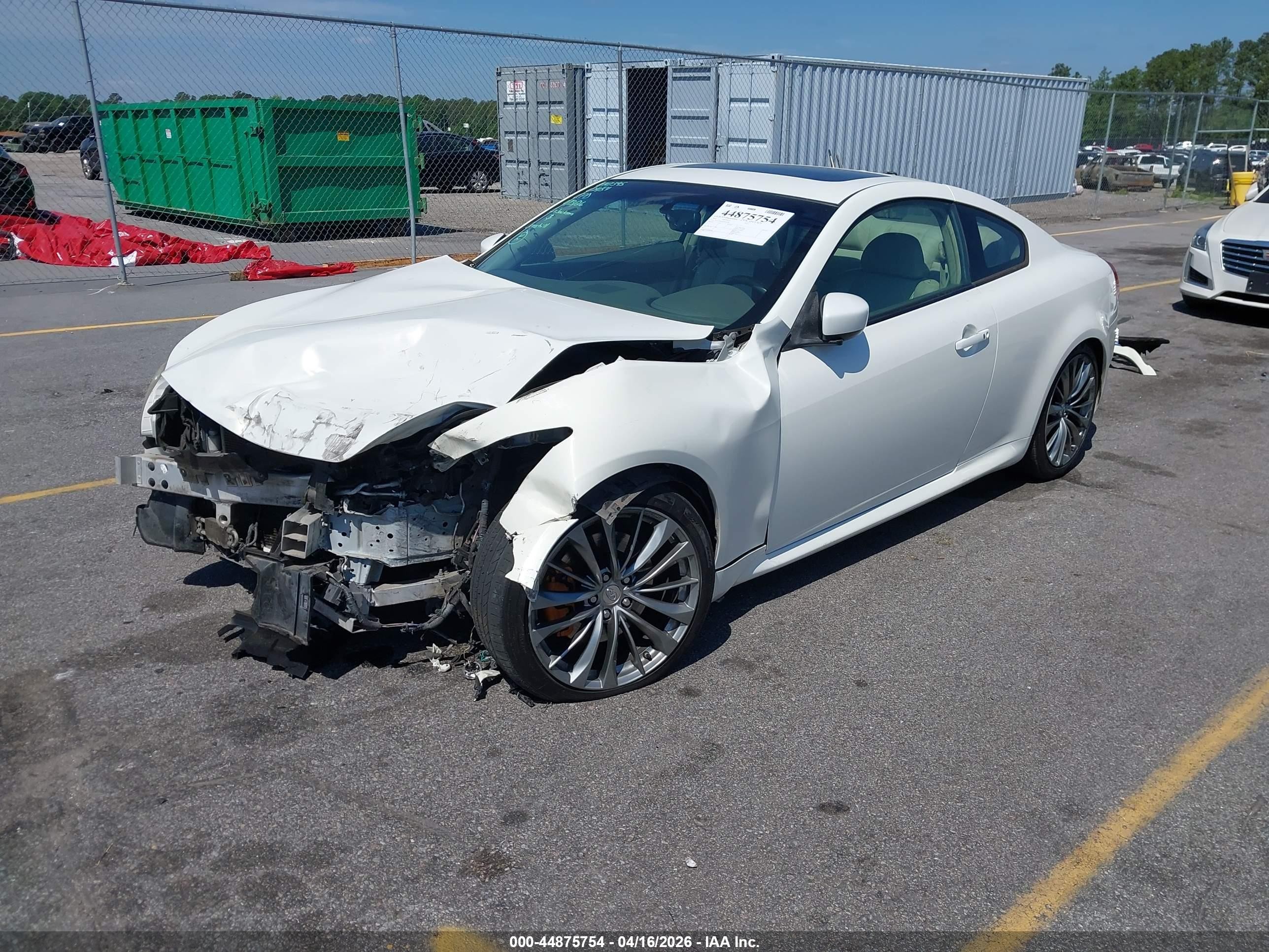2012 Infiniti G37 Journey White vin: JN1CV6EK4CM420596