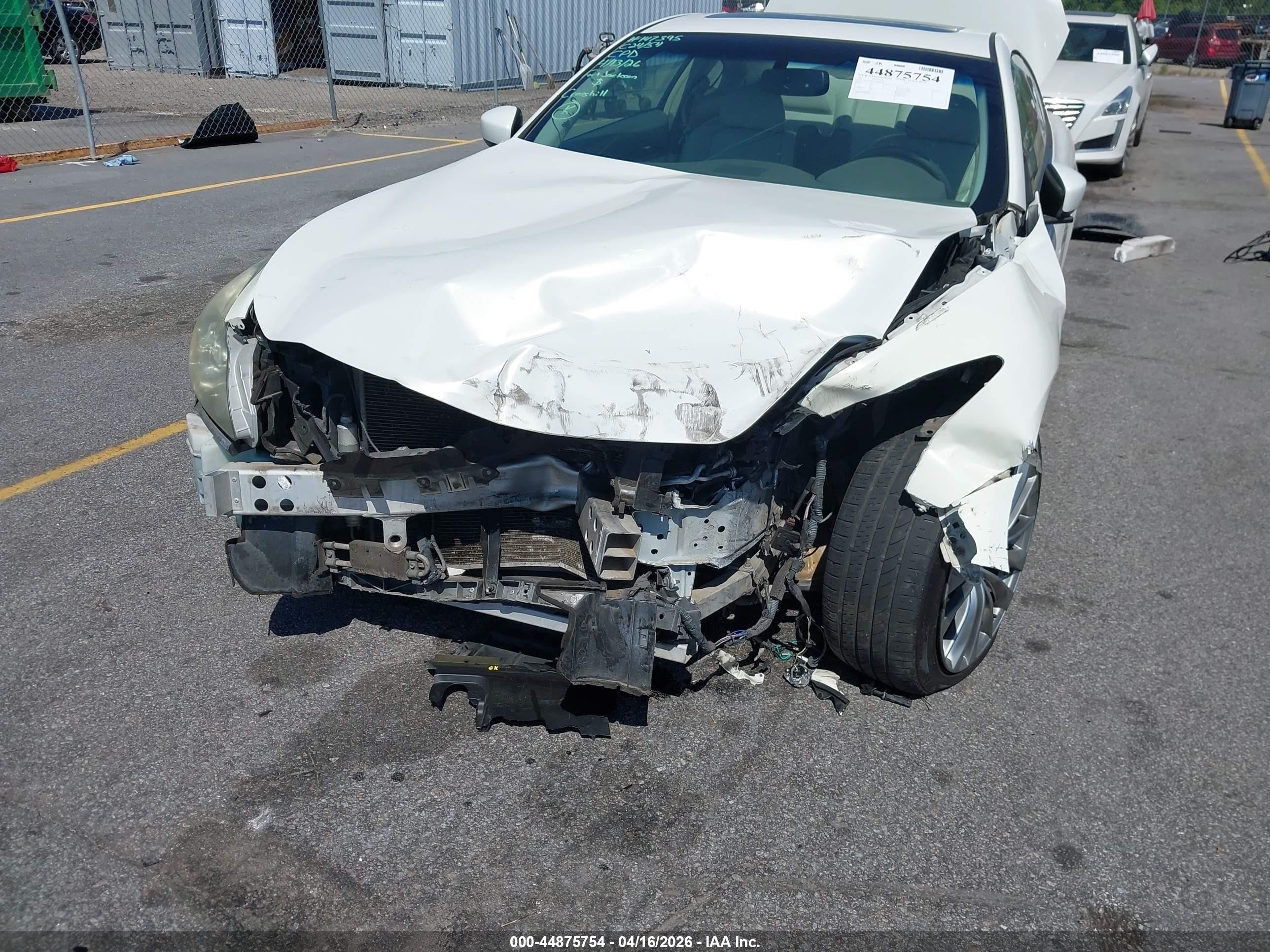 2012 Infiniti G37 Journey White vin: JN1CV6EK4CM420596