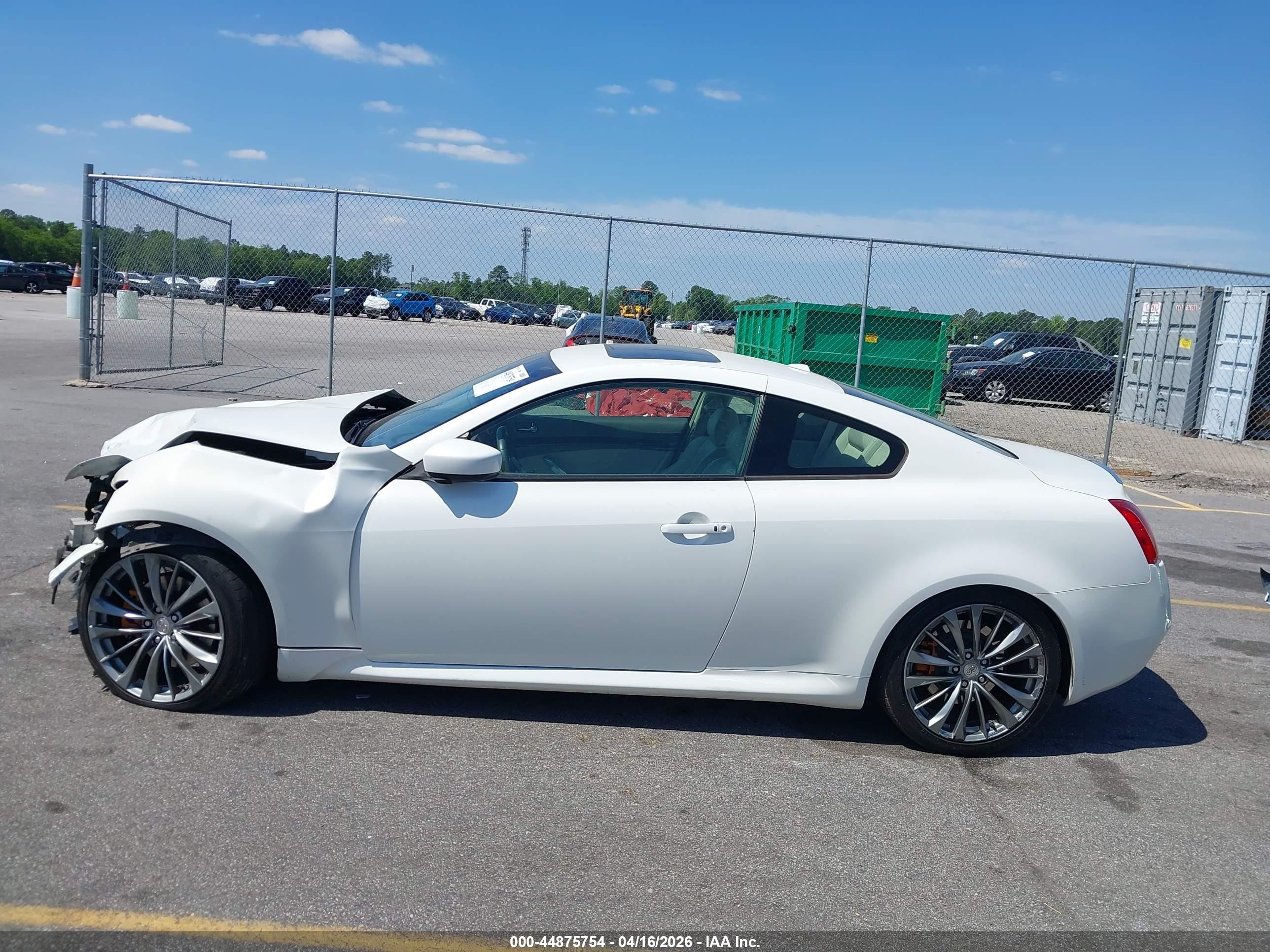 2012 Infiniti G37 Journey White vin: JN1CV6EK4CM420596