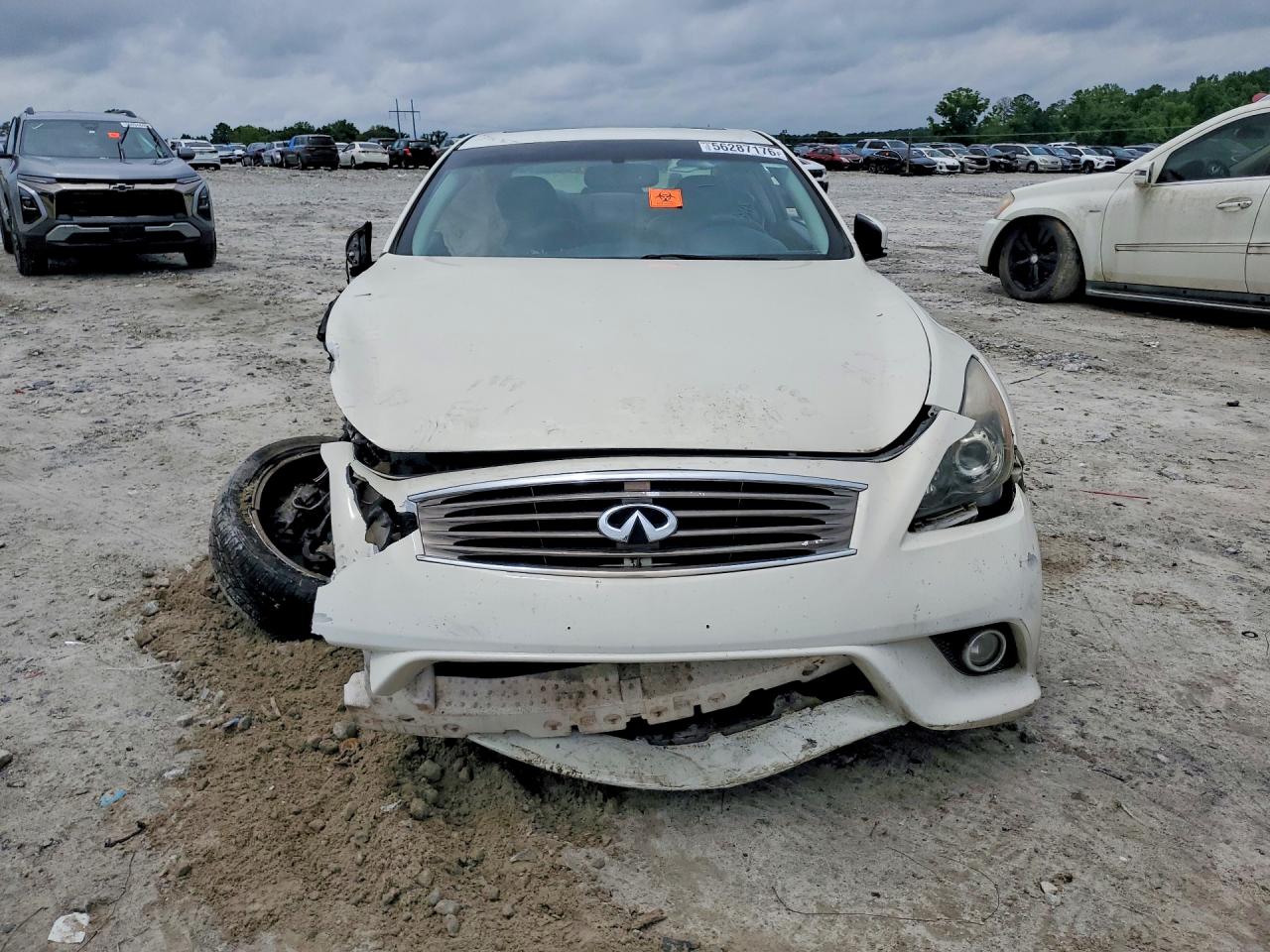 2013 Infiniti G37 Coupe White vin: JN1CV6EK4DM923918