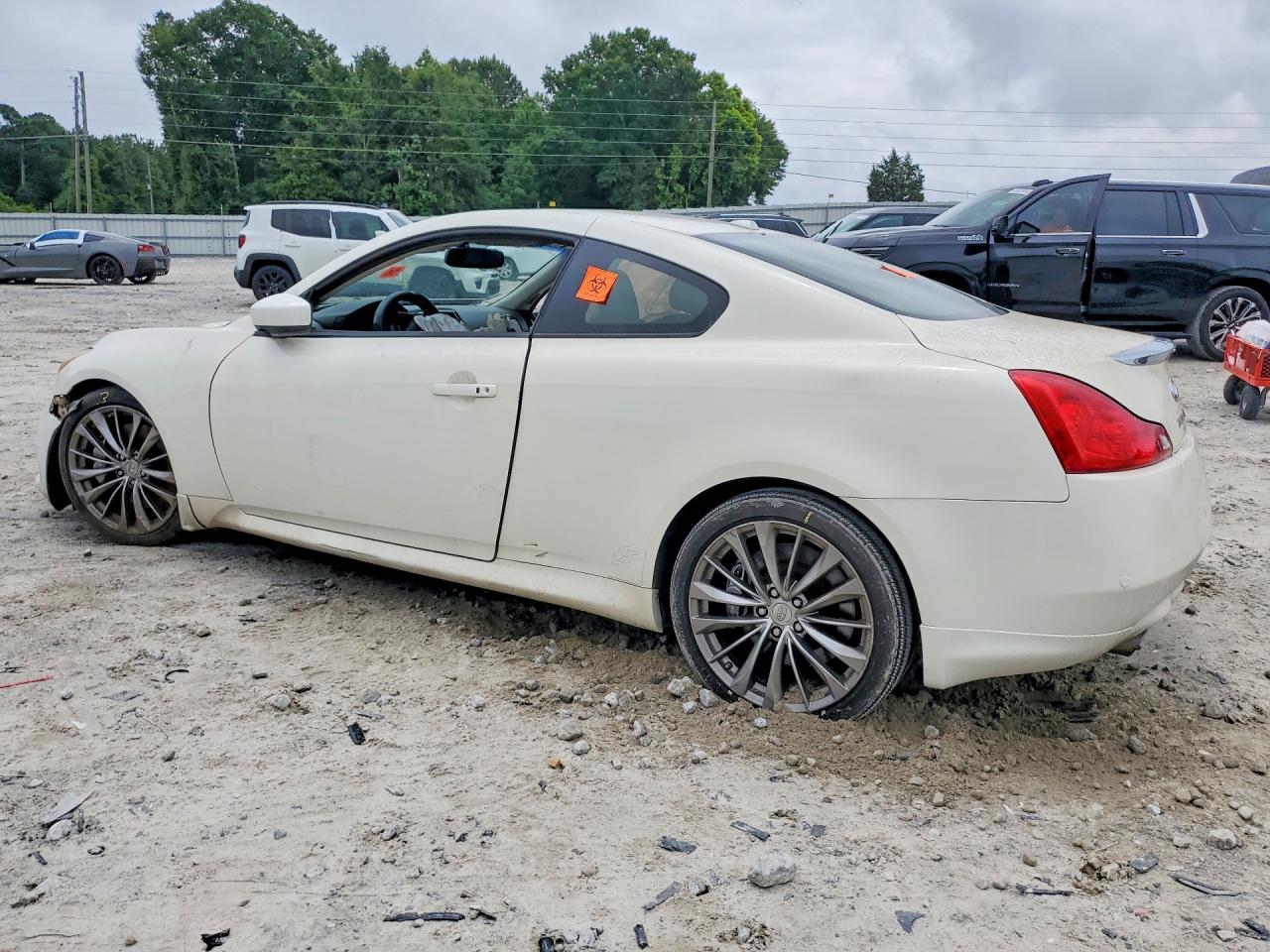 2013 Infiniti G37 Coupe White vin: JN1CV6EK4DM923918