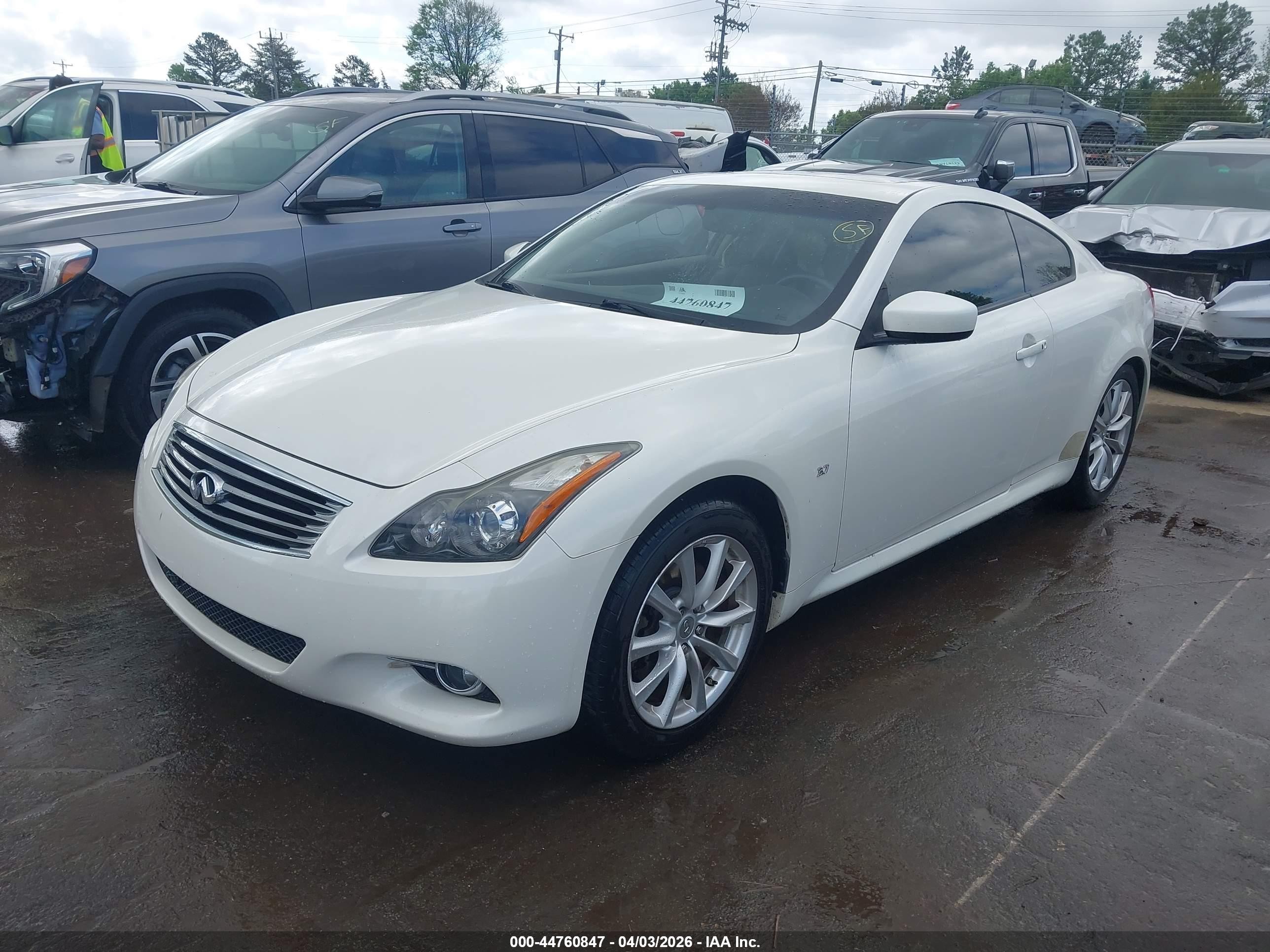 2015 Infiniti Q60 Journey White vin: JN1CV6EK4FM870544