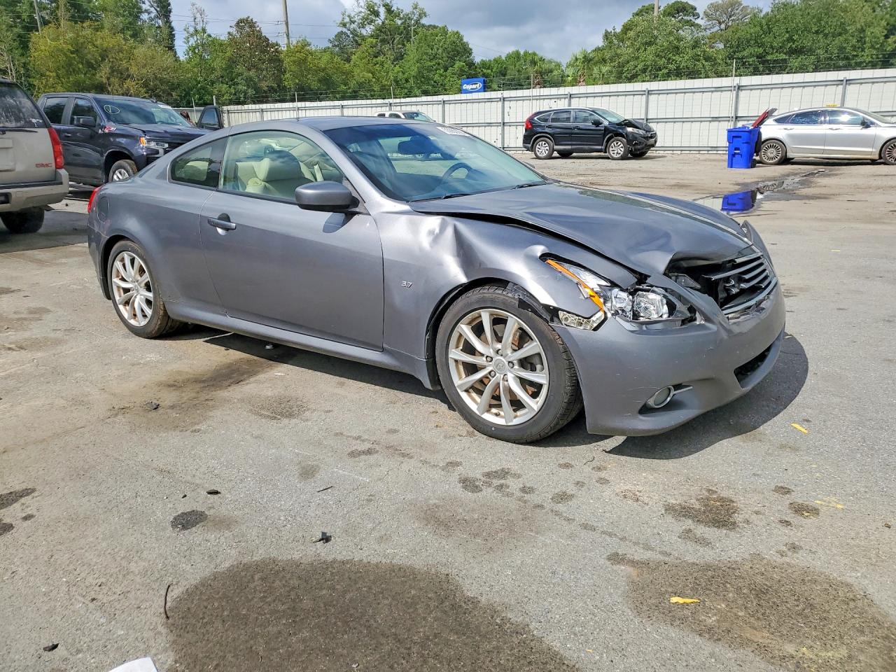 2014 Infiniti Q60 Coupe Journey Серый vin: JN1CV6EK6EM110226