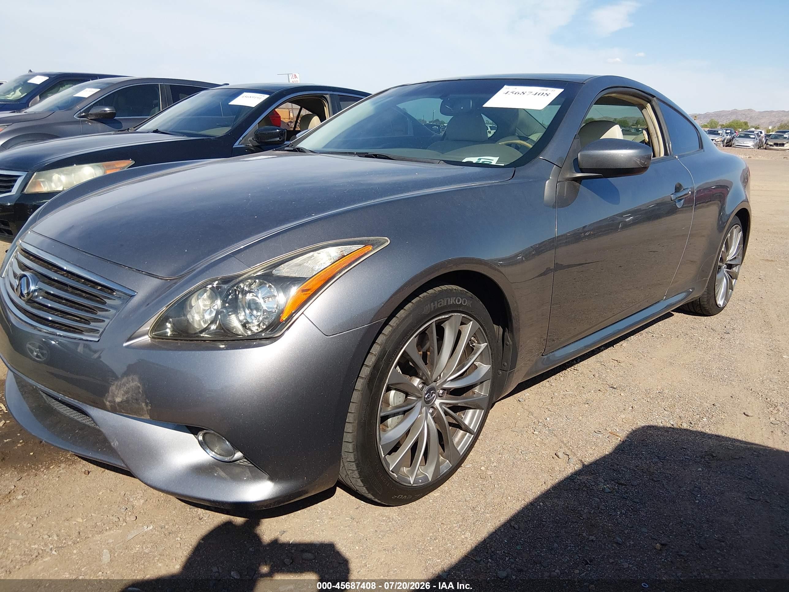 2012 Infiniti G37 Journey Gray vin: JN1CV6EK8CM422903