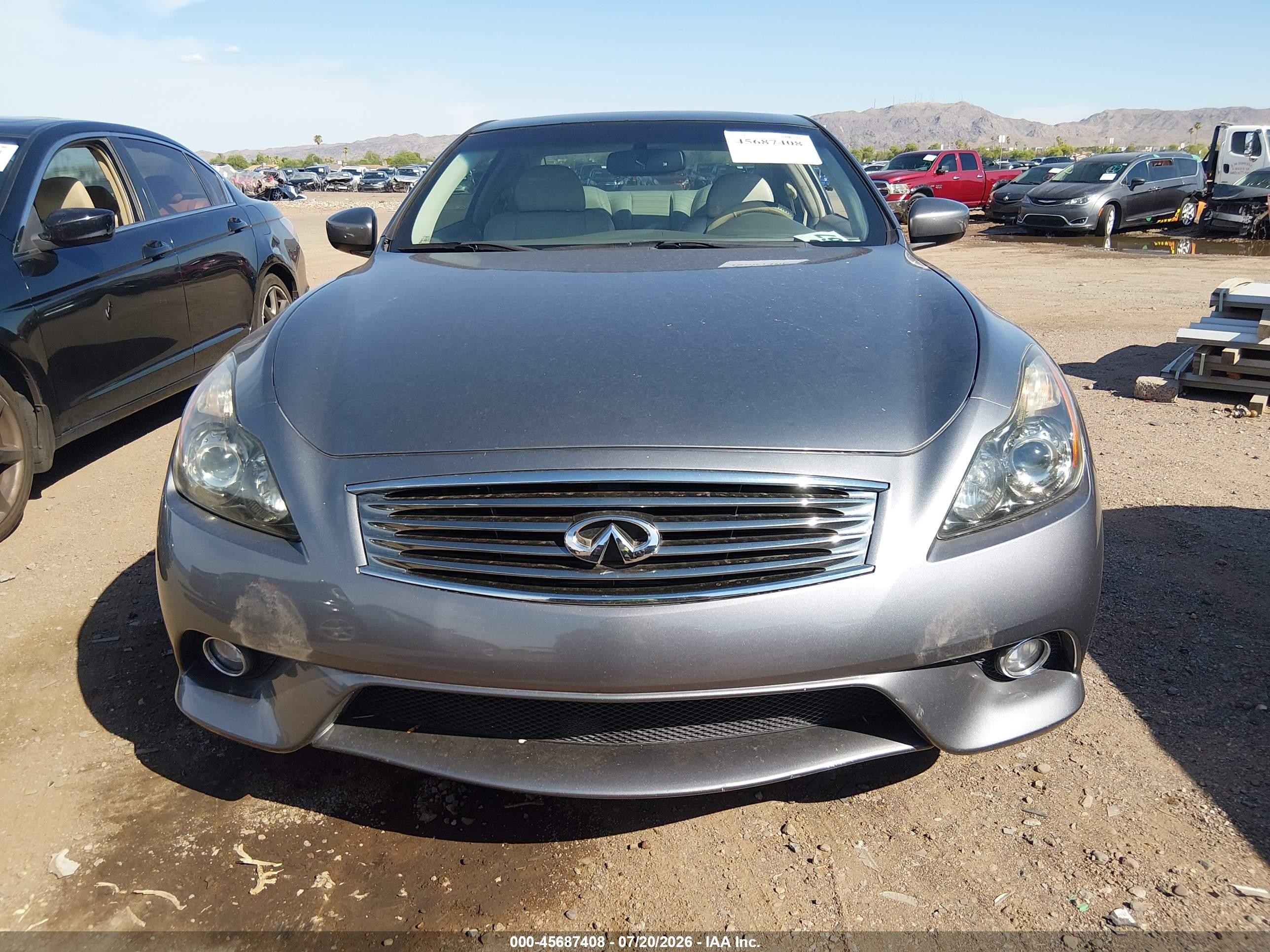 2012 Infiniti G37 Journey Gray vin: JN1CV6EK8CM422903