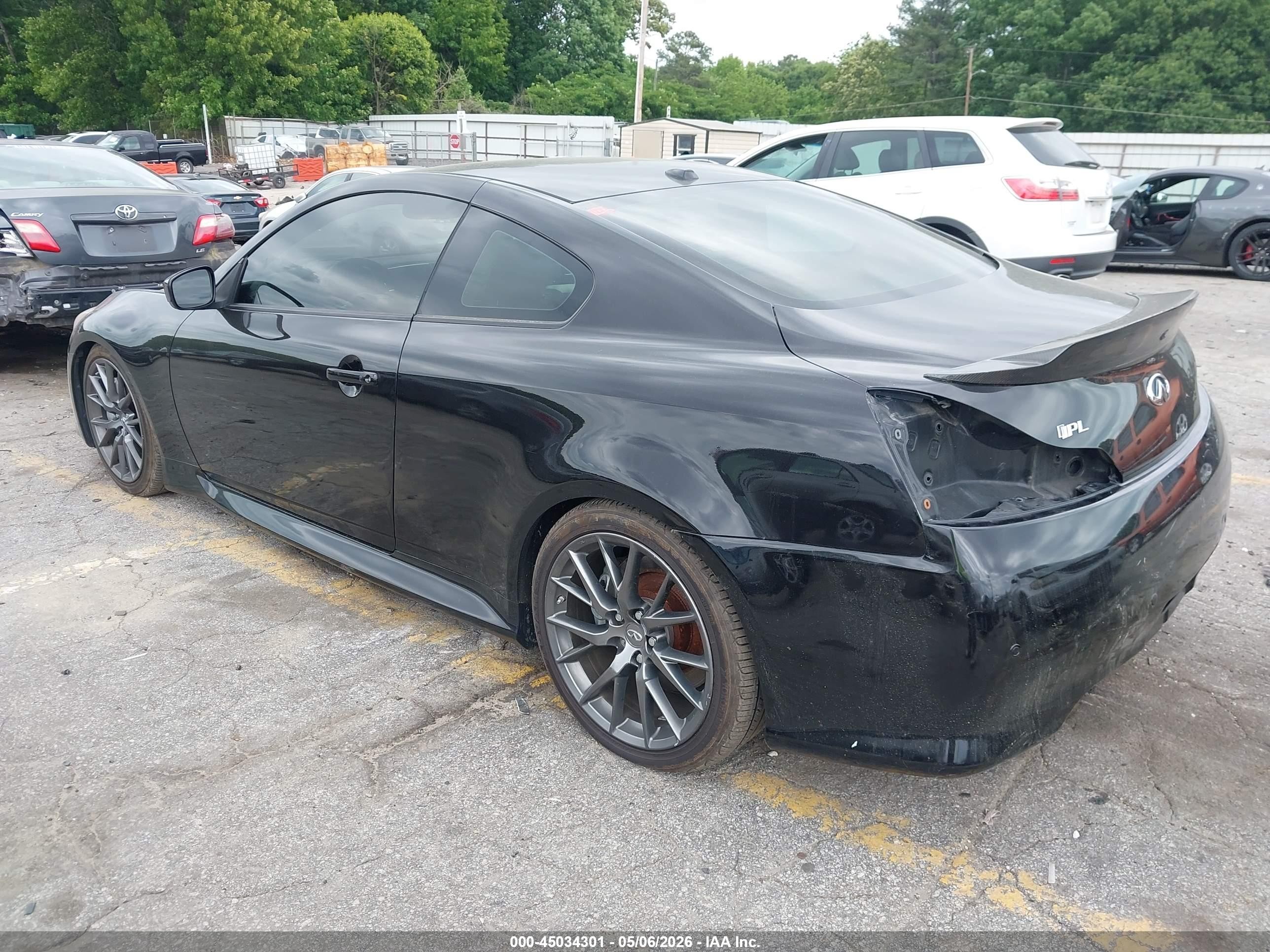 2013 Infiniti Ipl G   Black vin: JN1CV6EK9DM900098