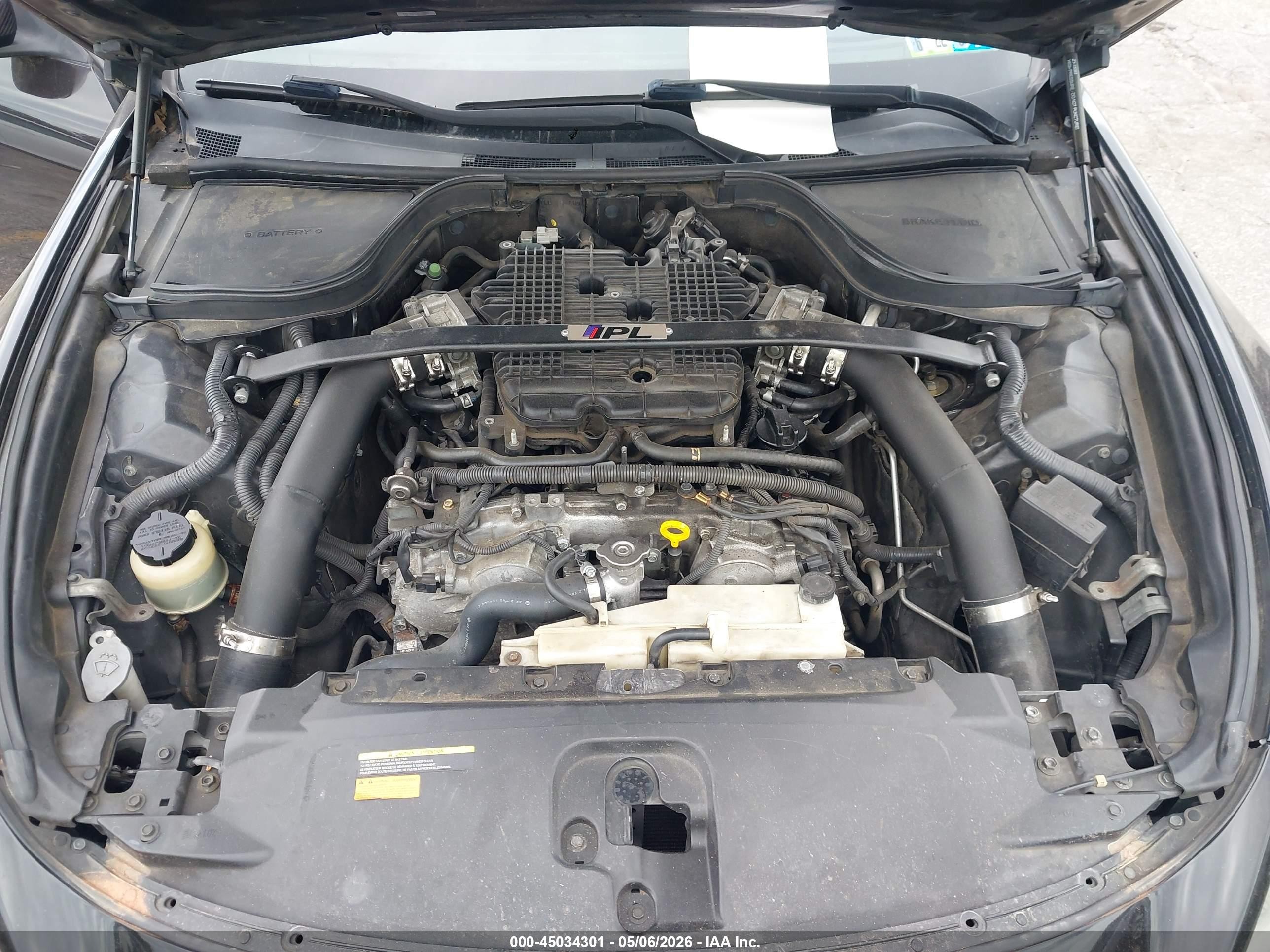 2013 Infiniti Ipl G   Black vin: JN1CV6EK9DM900098