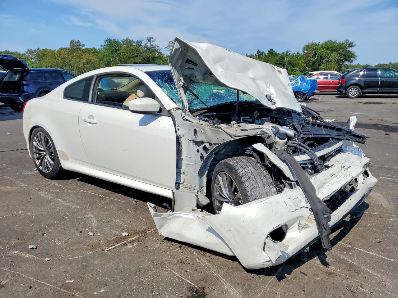 2013 Infiniti G37 Coupe Journey White vin: JN1CV6EK9DM920626