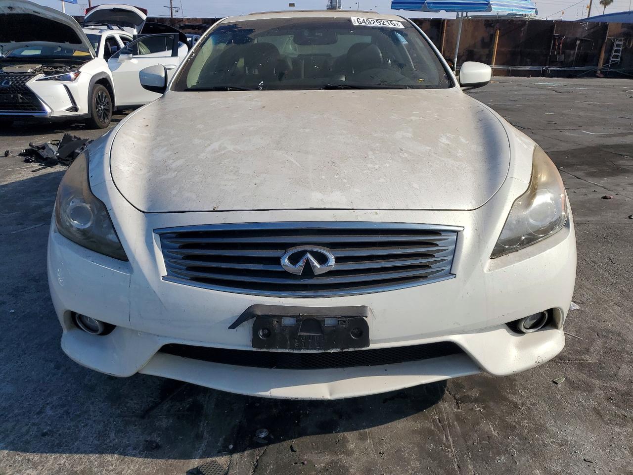 2011 Infiniti G37 Coupe Base White vin: JN1CV6EKXBM215136