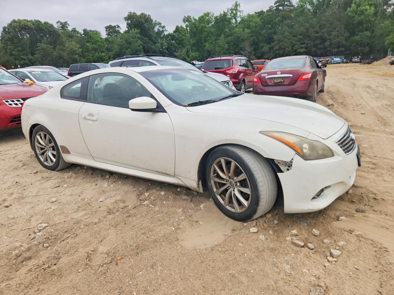 2012 Infiniti G37 Coupe Base White vin: JN1CV6EKXCM422546