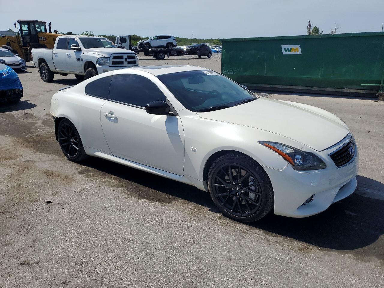 2015 Infiniti Q60 Coupe Journey White vin: JN1CV6EKXFM870189