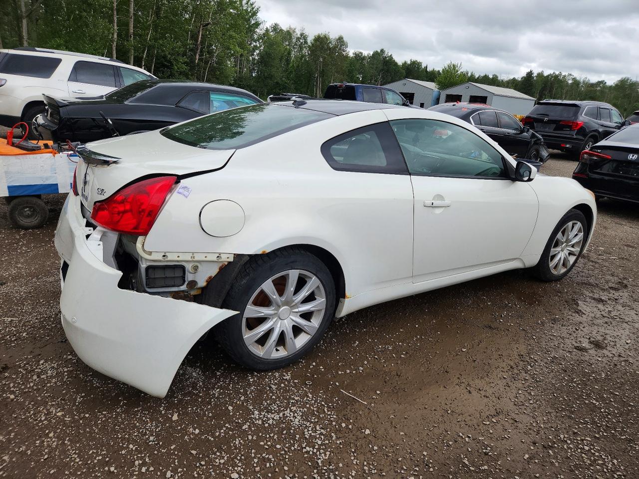 2010 Infiniti G37 Coupe X White vin: JN1CV6EL0AM150479