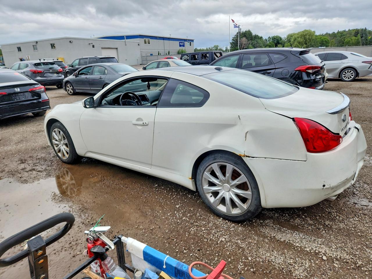 2010 Infiniti G37 Coupe X White vin: JN1CV6EL0AM150479