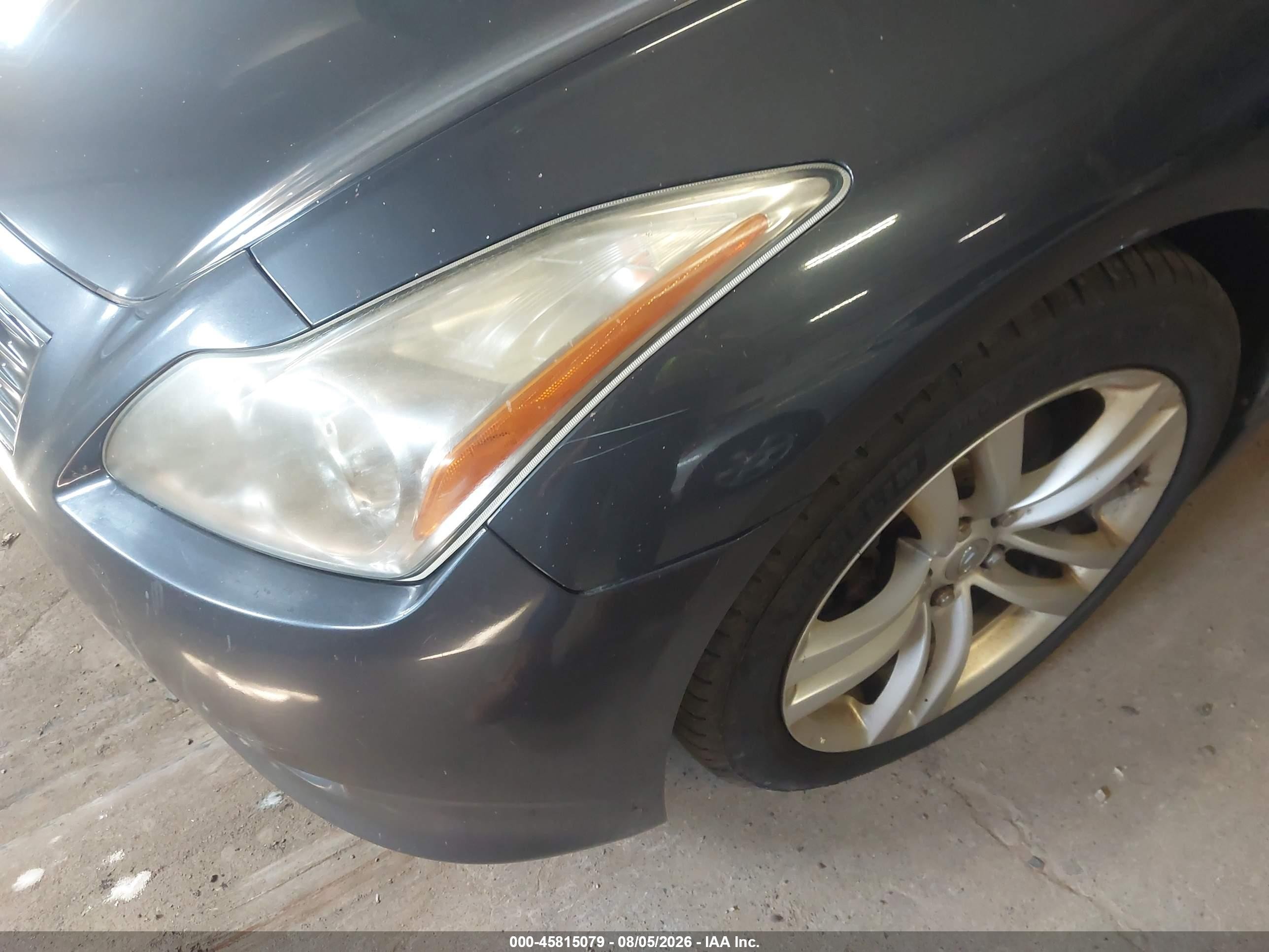 2010 Infiniti G37x Gray vin: JN1CV6EL0AM153575