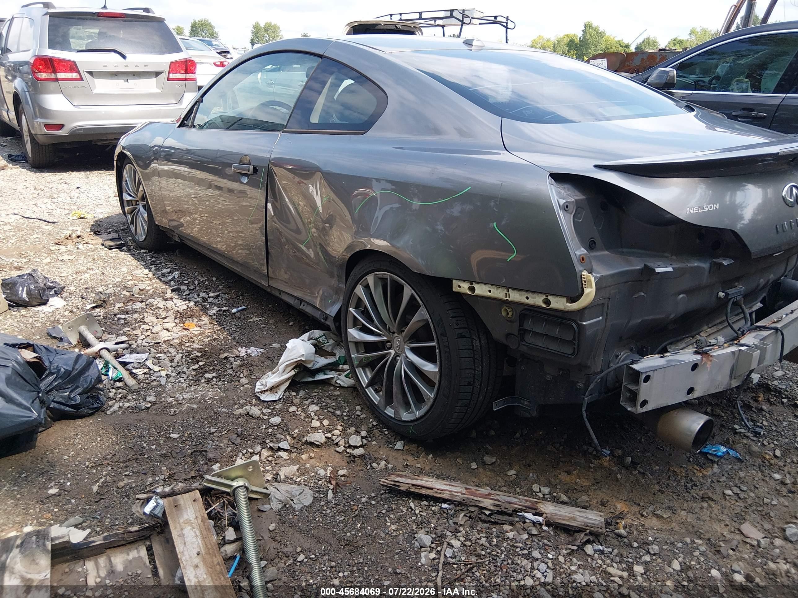 2011 Infiniti G37x Gray vin: JN1CV6EL0BM264029