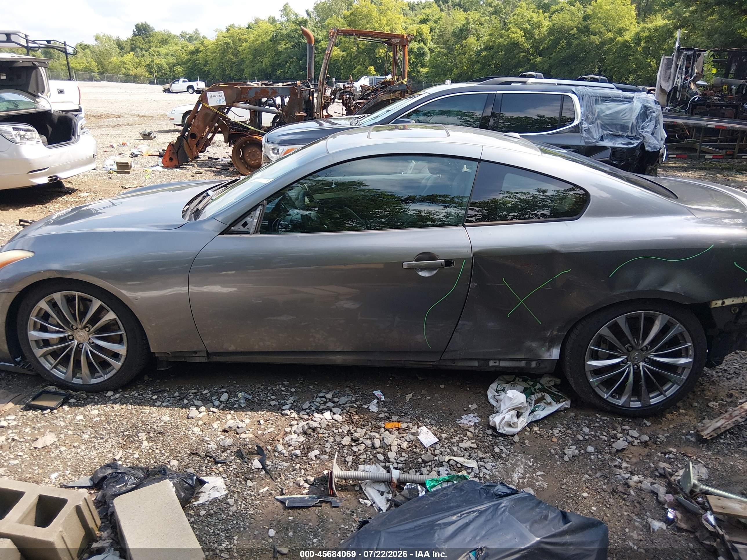 2011 Infiniti G37x Gray vin: JN1CV6EL0BM264029