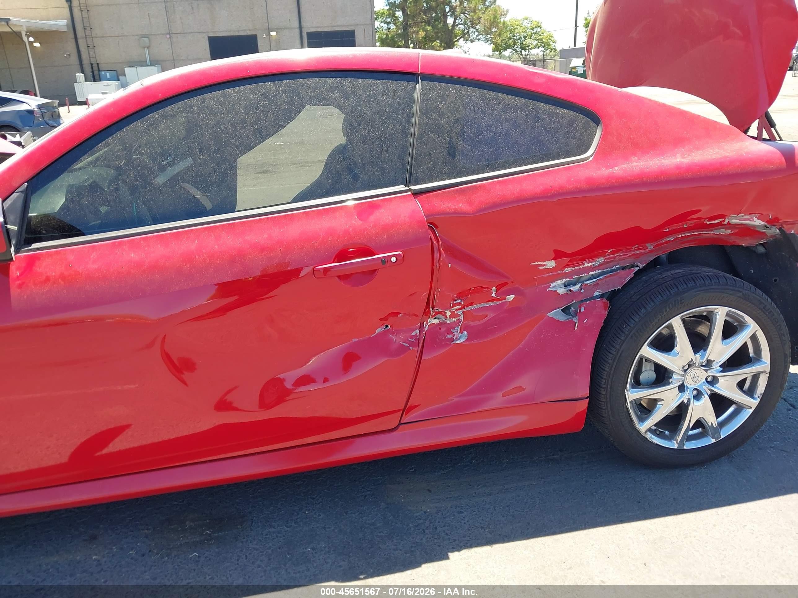 2012 Infiniti G37x   Red vin: JN1CV6EL0CM472915