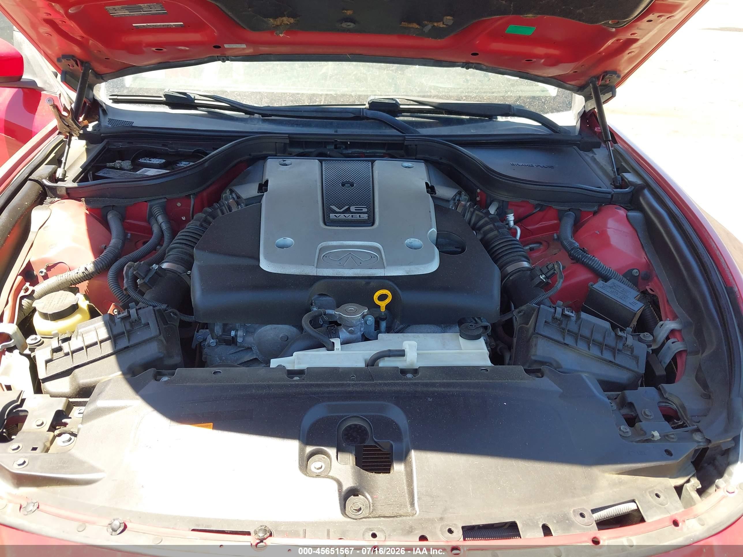 2012 Infiniti G37x   Red vin: JN1CV6EL0CM472915