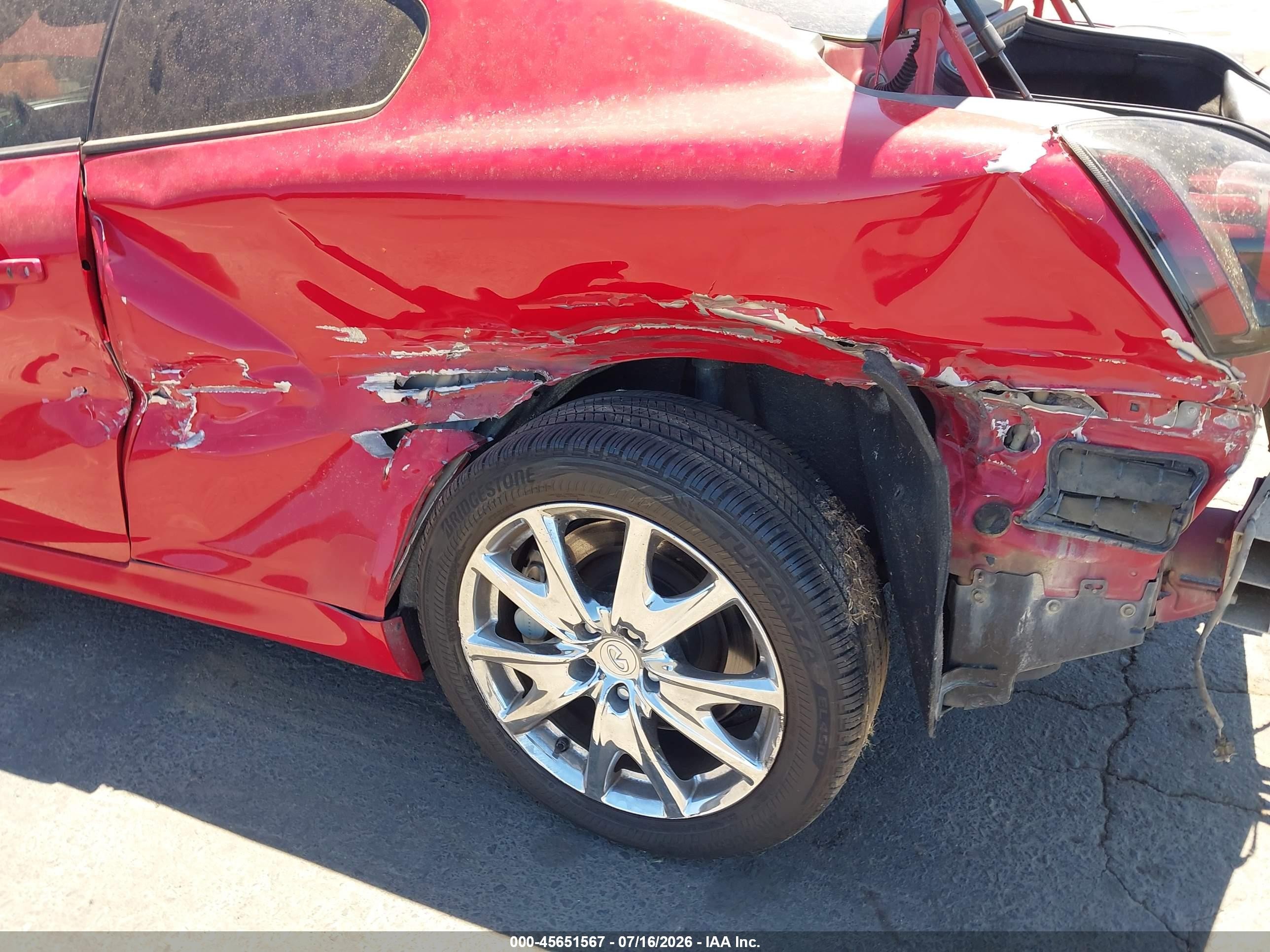 2012 Infiniti G37x   Red vin: JN1CV6EL0CM472915