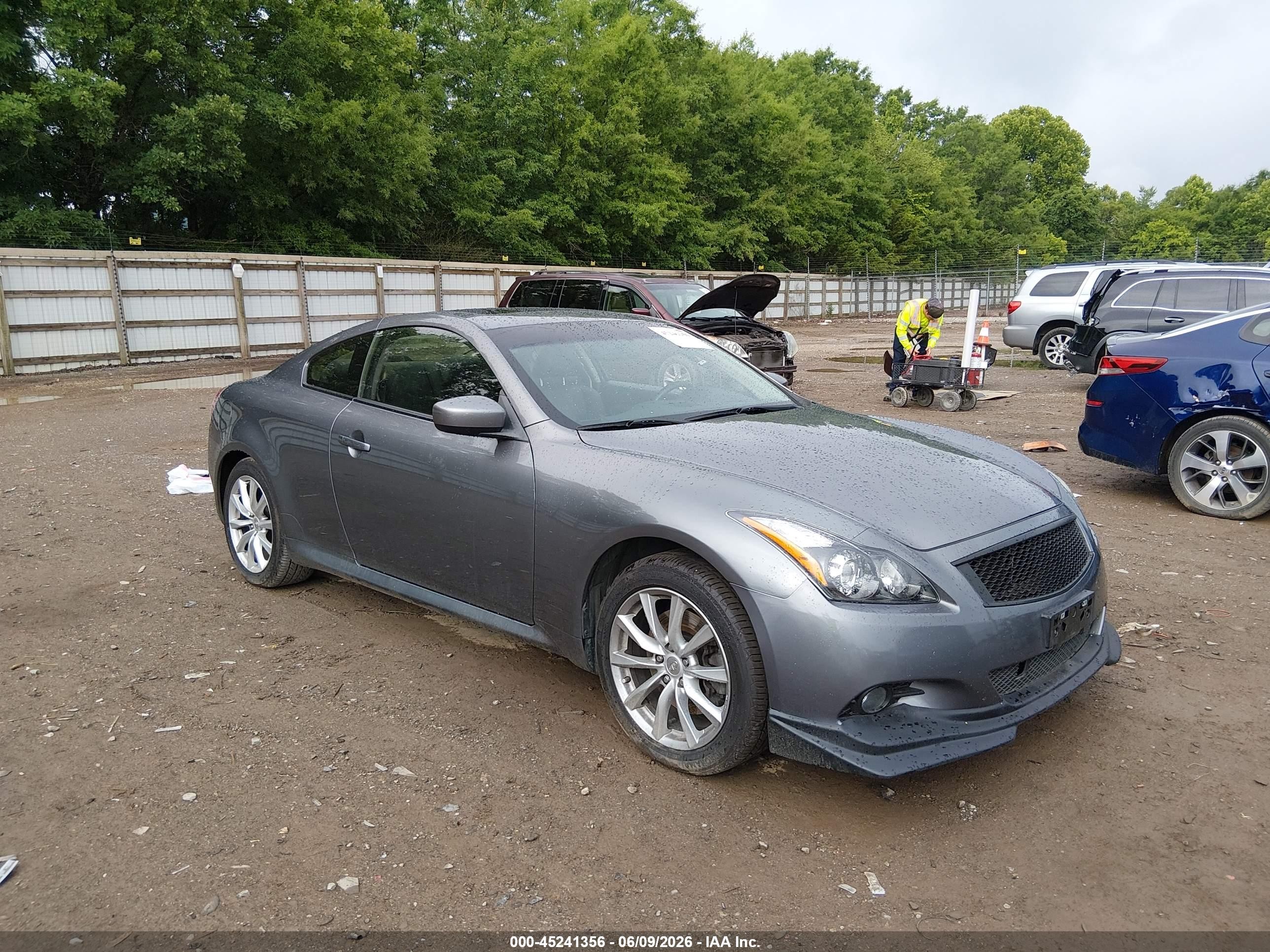 2014 Infiniti Q60   Gray vin: JN1CV6EL0EM130836