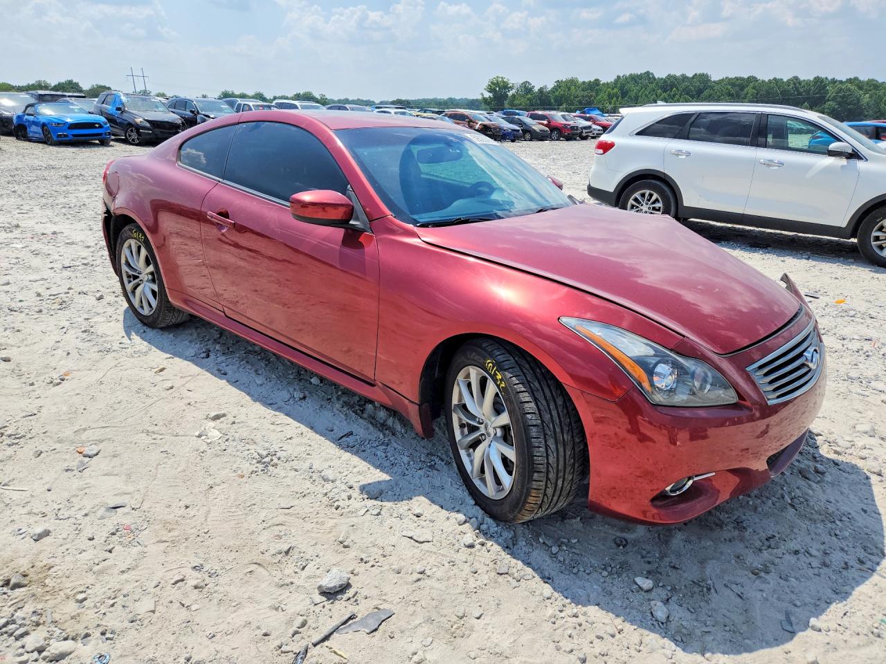 2014 Infiniti Q60 Coupe Base Burgundy vin: JN1CV6EL0EM131775
