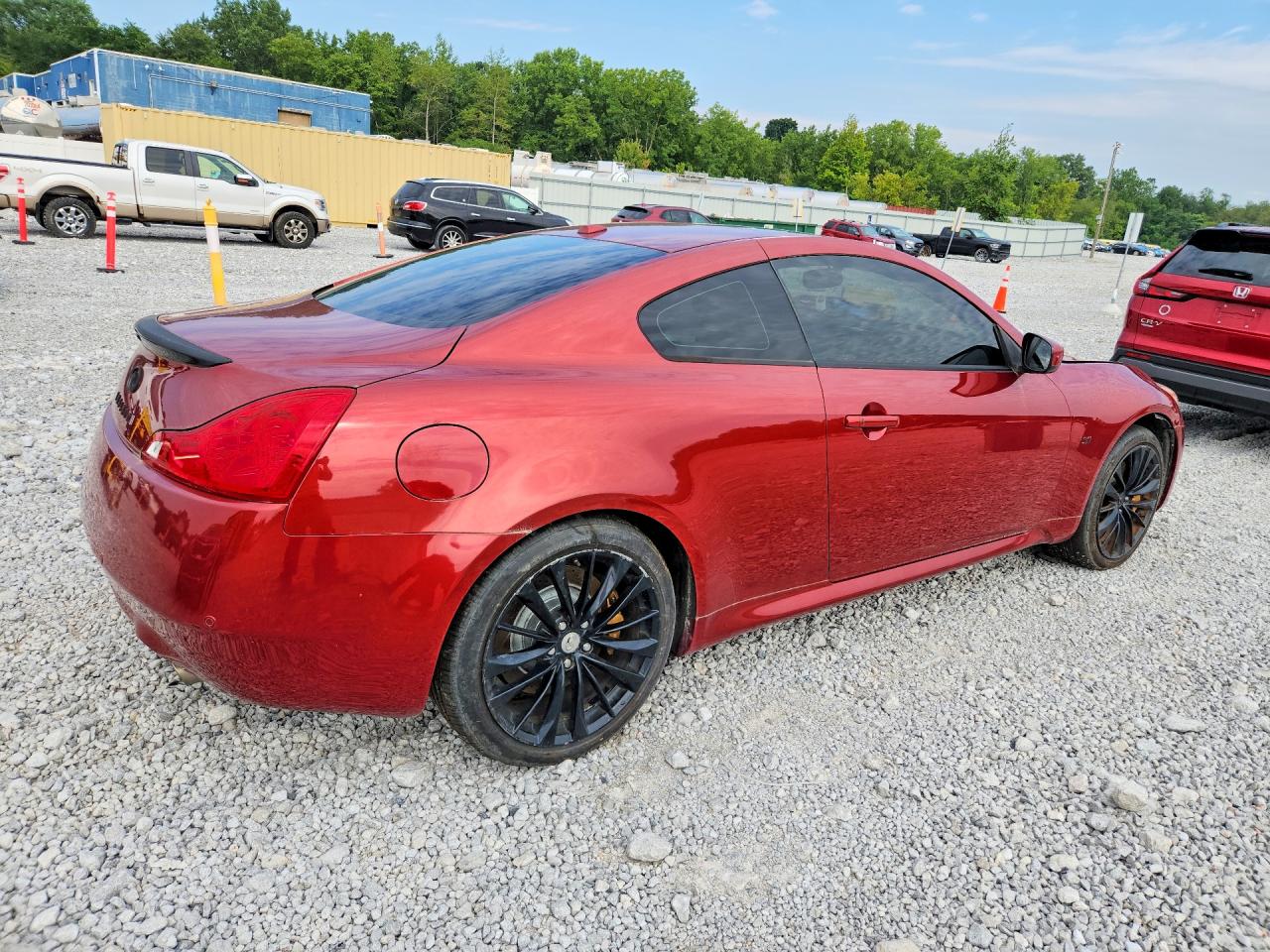 2014 Infiniti Q60 Coupe Base Red vin: JN1CV6EL1EM130098