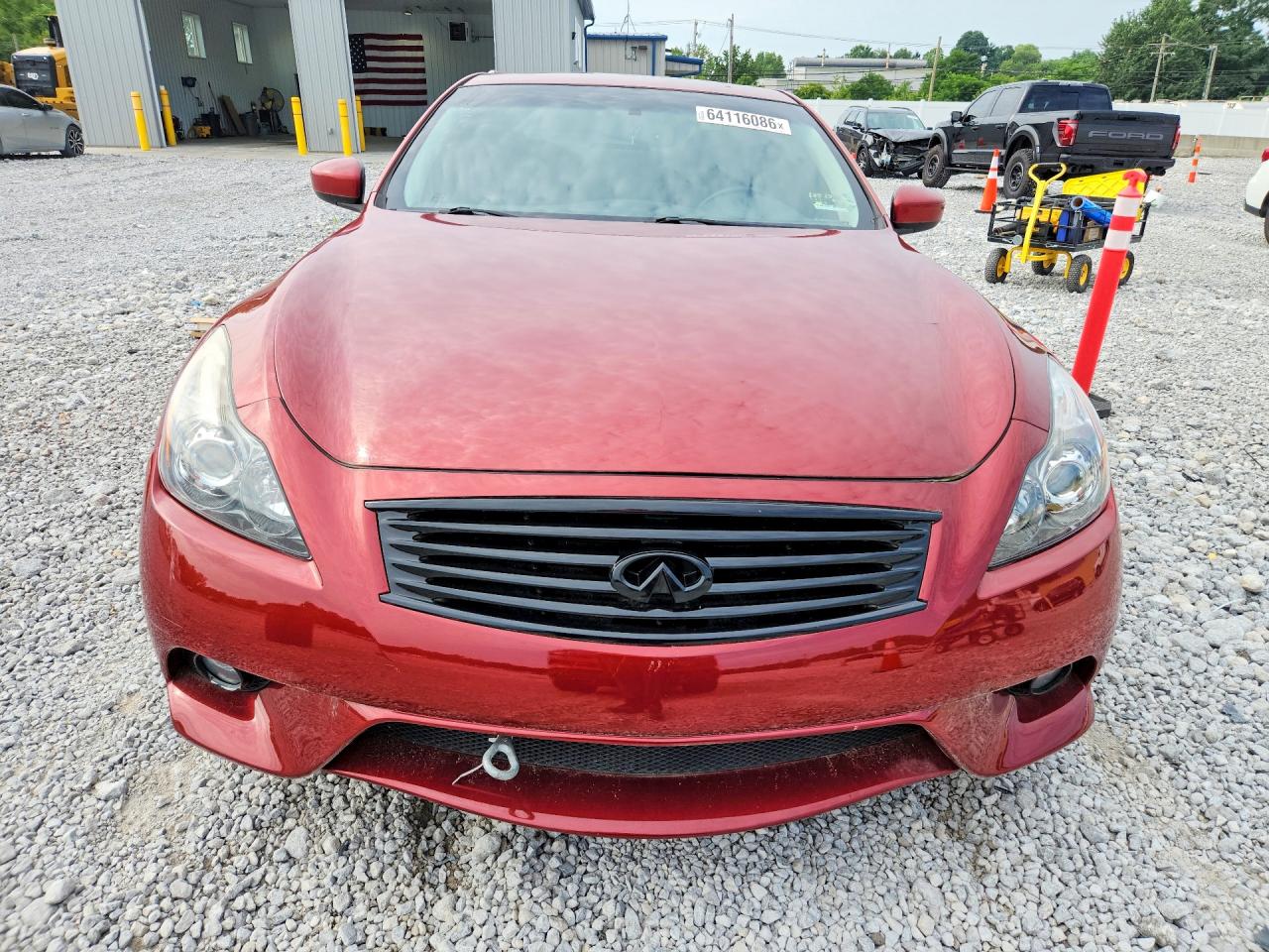 2014 Infiniti Q60 Coupe Base Red vin: JN1CV6EL1EM130098