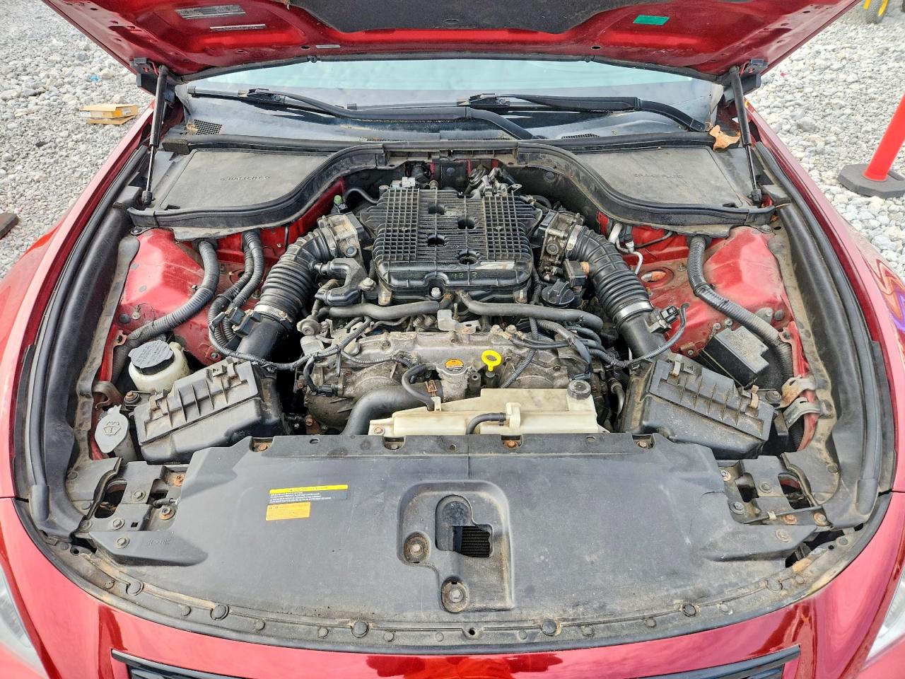 2014 Infiniti Q60 Coupe Base Red vin: JN1CV6EL1EM130098