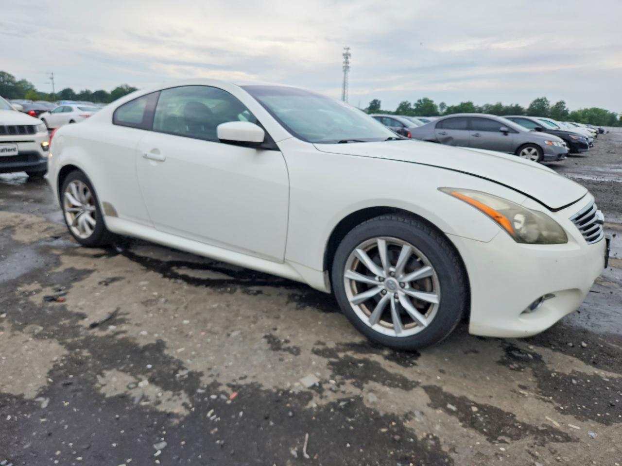 2012 Infiniti G37 Coupe X Белый vin: JN1CV6EL2CM472608