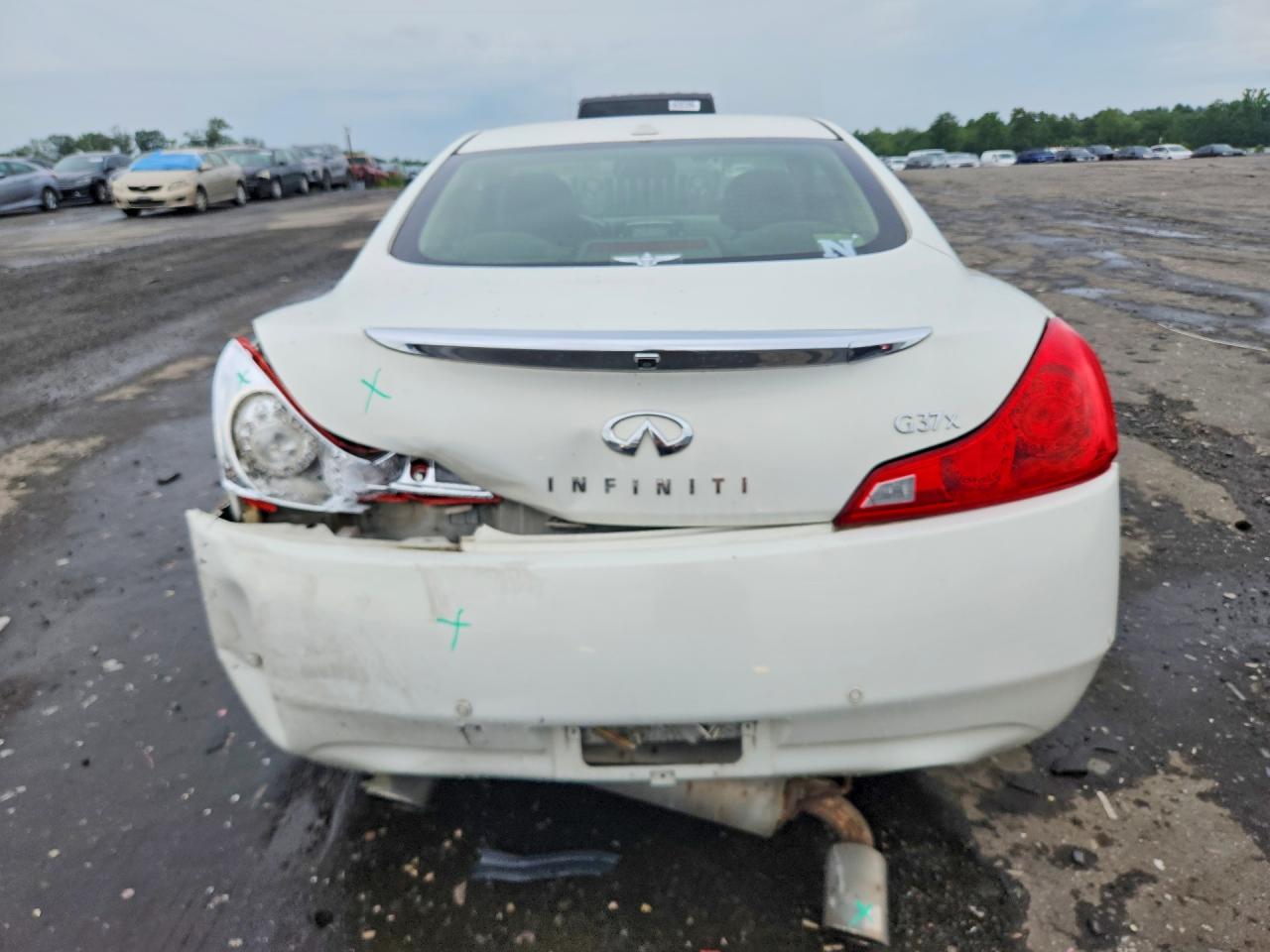2012 Infiniti G37 Coupe X Белый vin: JN1CV6EL2CM472608