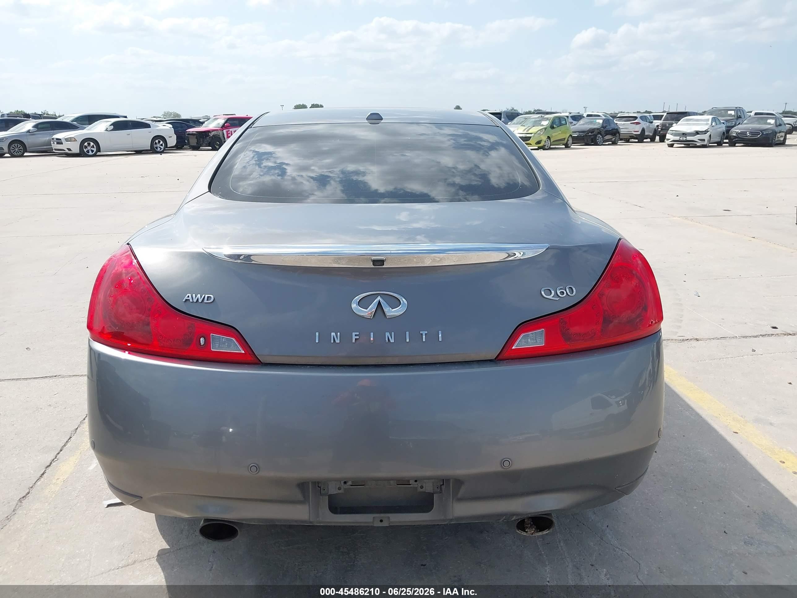 2014 Infiniti Q60   Gray vin: JN1CV6EL2EM132068