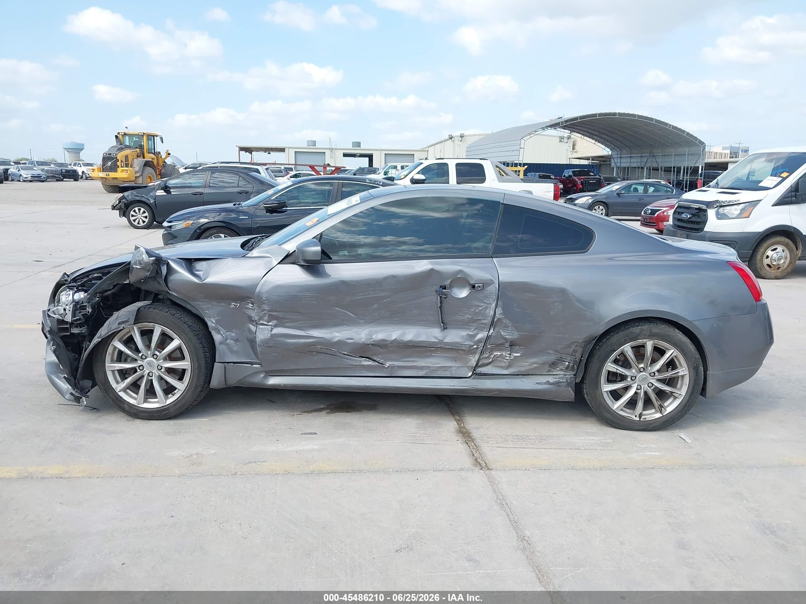 2014 Infiniti Q60   Gray vin: JN1CV6EL2EM132068