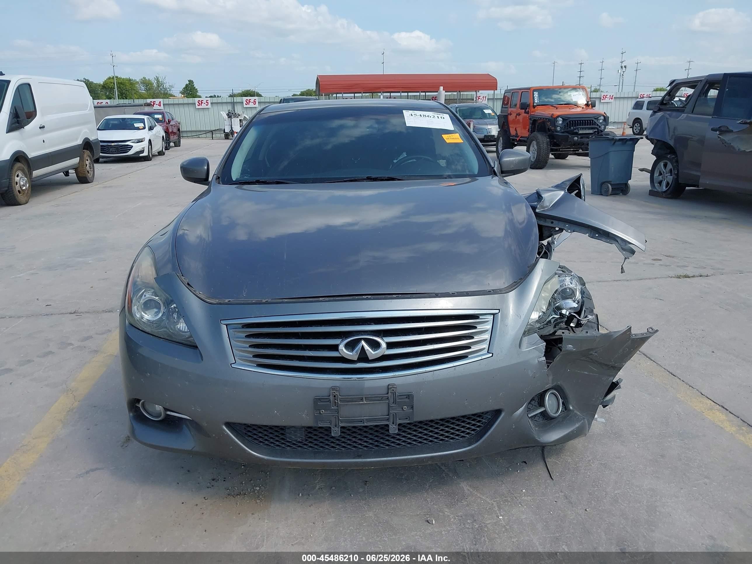 2014 Infiniti Q60   Gray vin: JN1CV6EL2EM132068