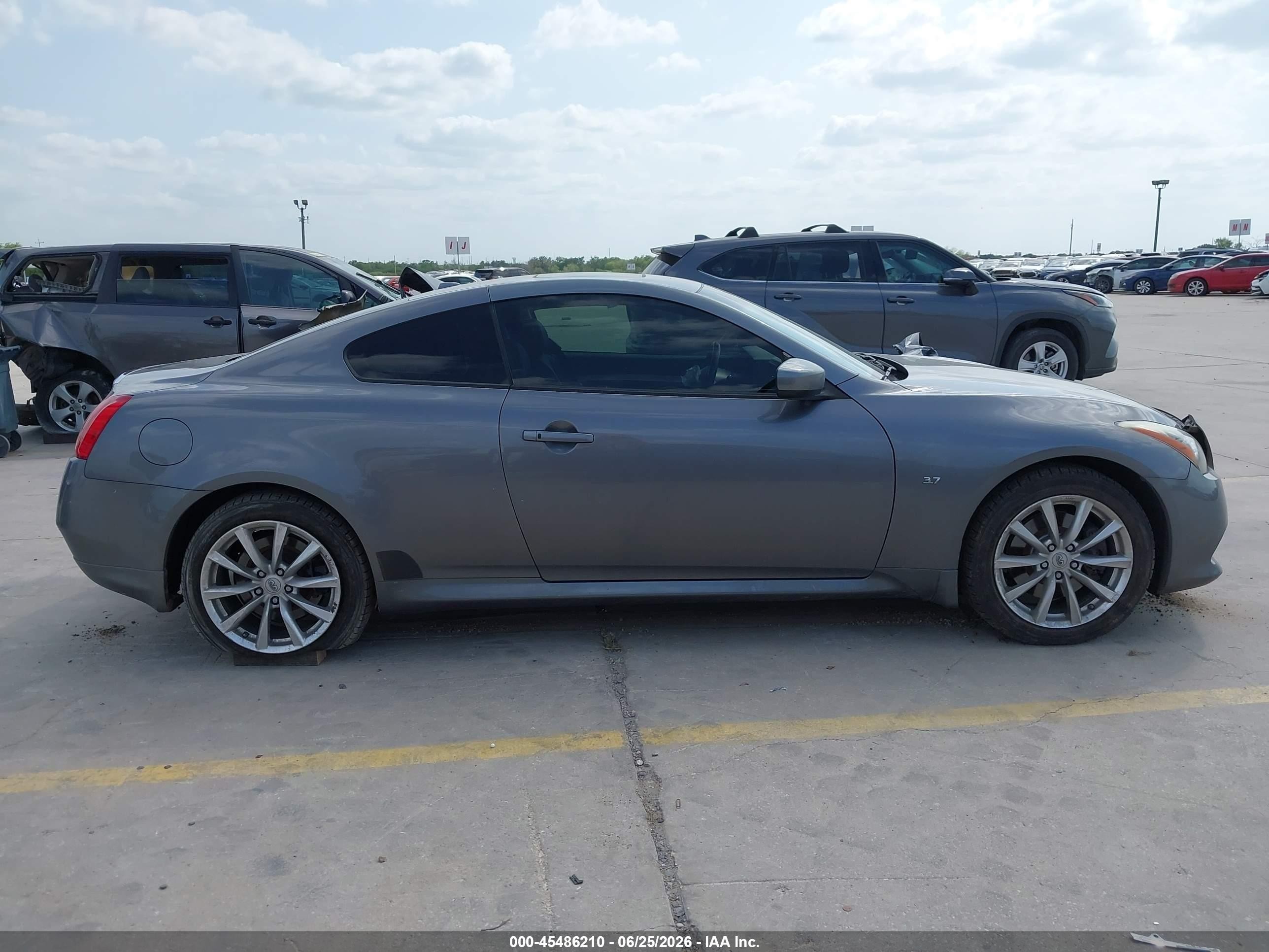 2014 Infiniti Q60   Gray vin: JN1CV6EL2EM132068