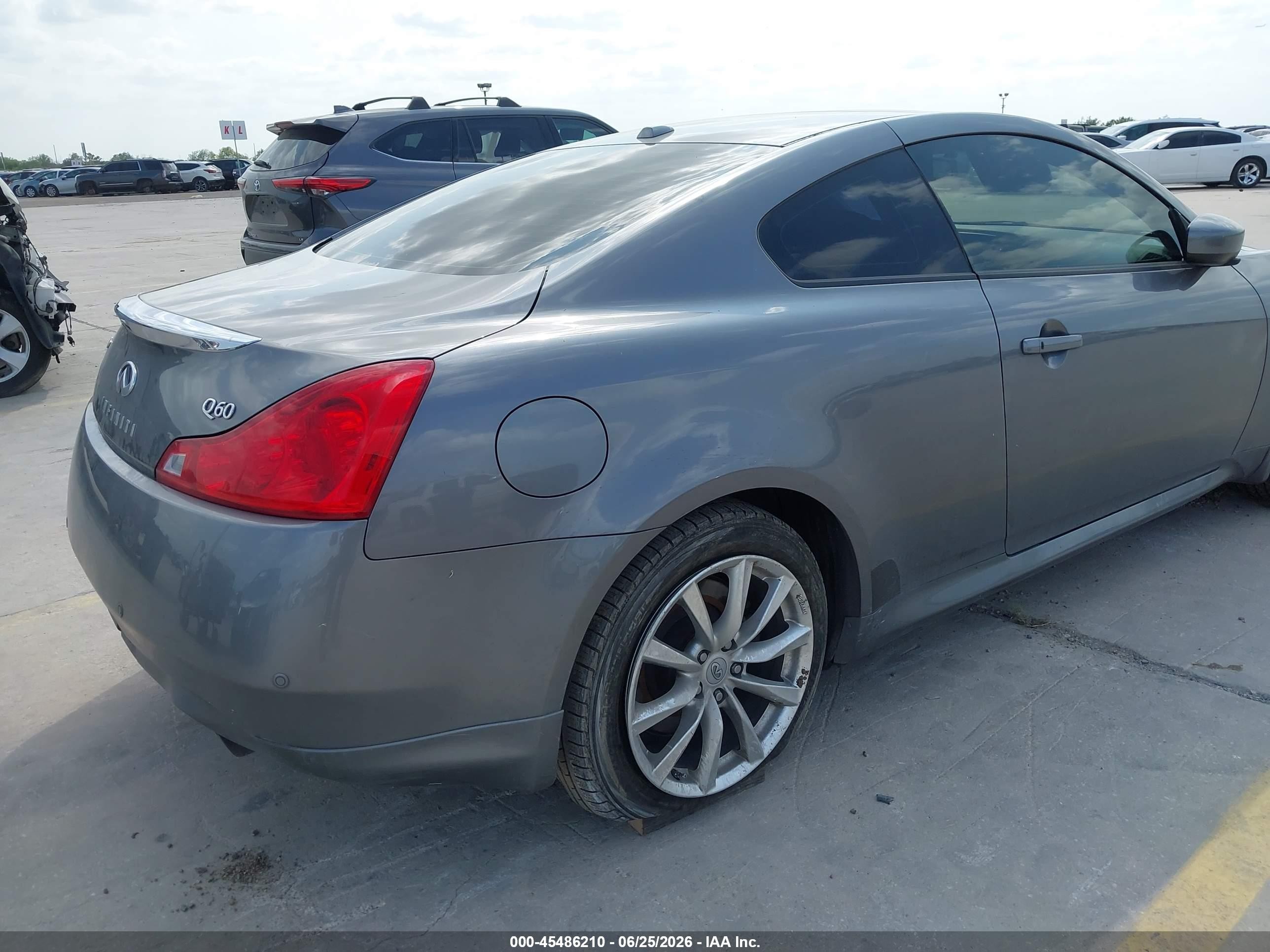 2014 Infiniti Q60   Gray vin: JN1CV6EL2EM132068