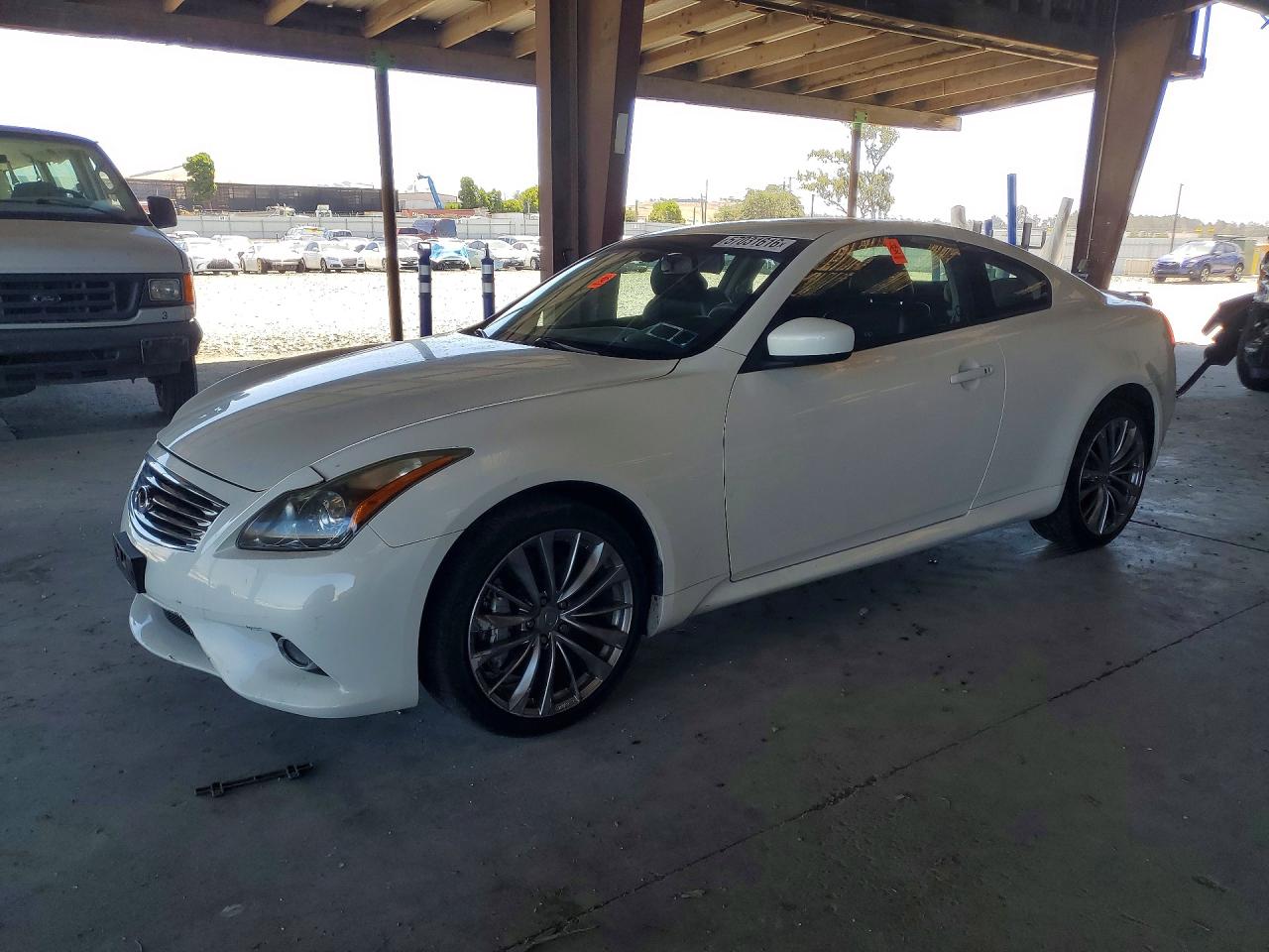 2012 Infiniti G37 Coupe X White vin: JN1CV6EL3CM470530