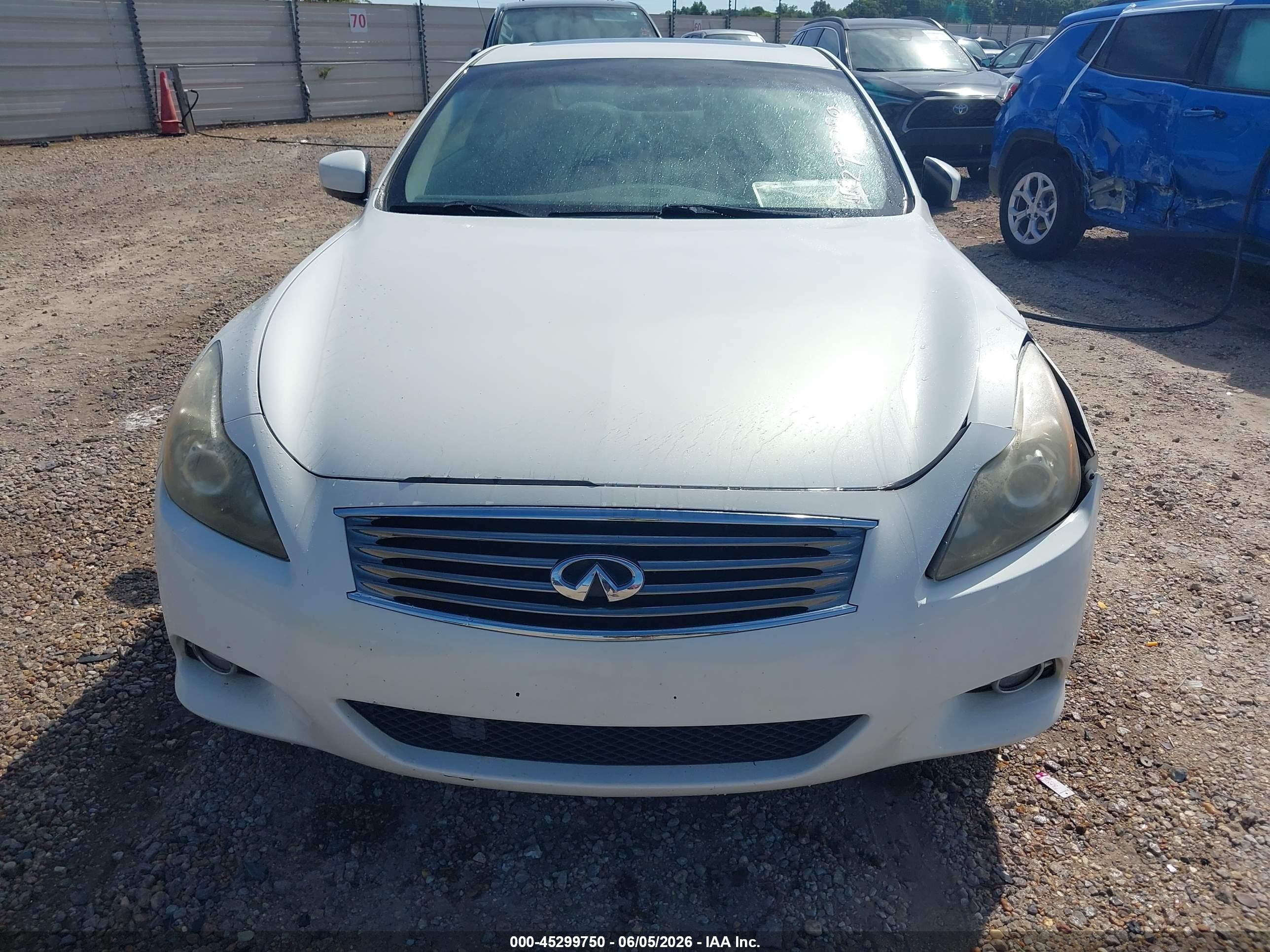 2012 Infiniti G37x   White vin: JN1CV6EL3CM471760