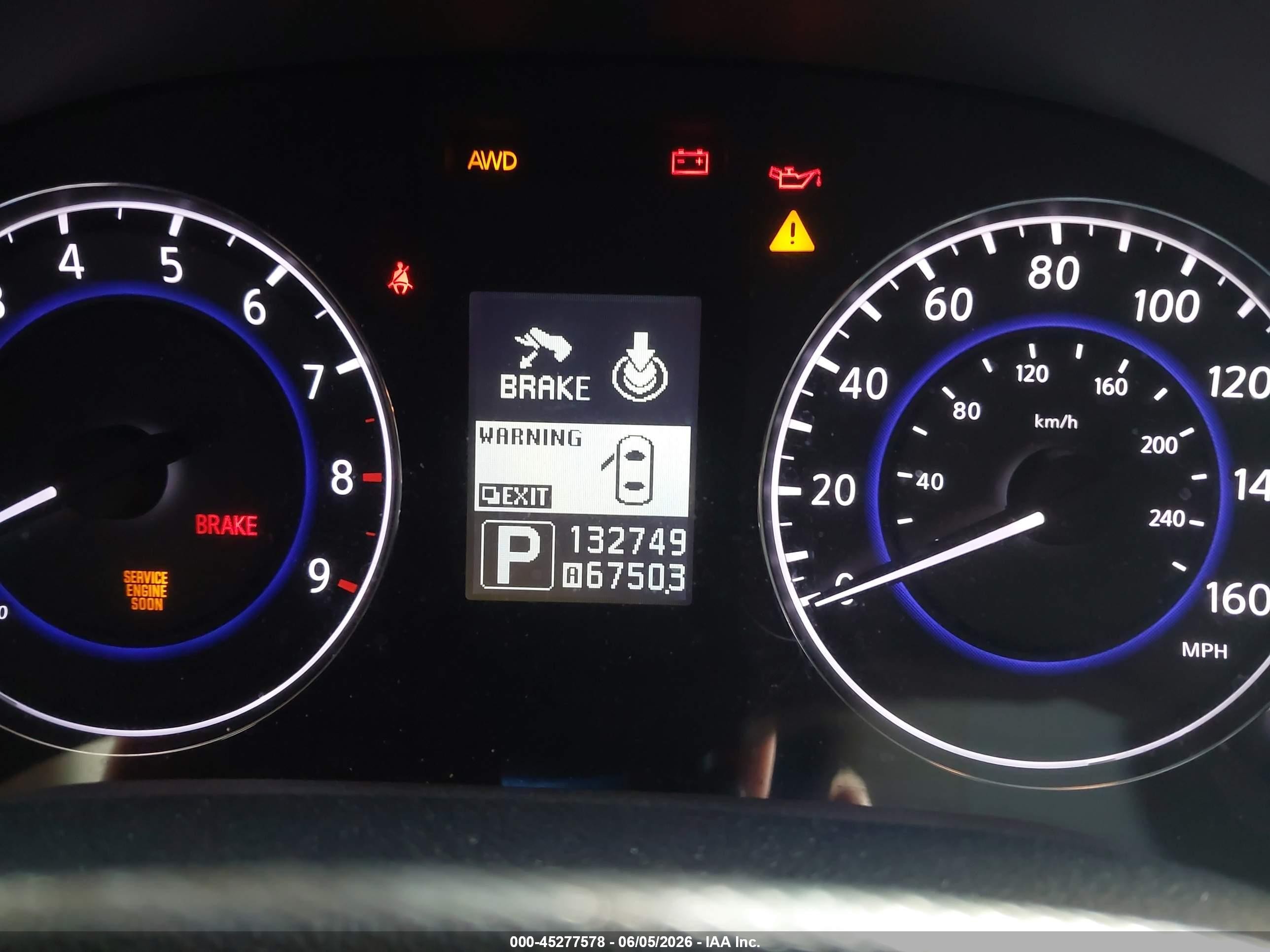 2012 Infiniti G37x   White vin: JN1CV6EL3CM472603