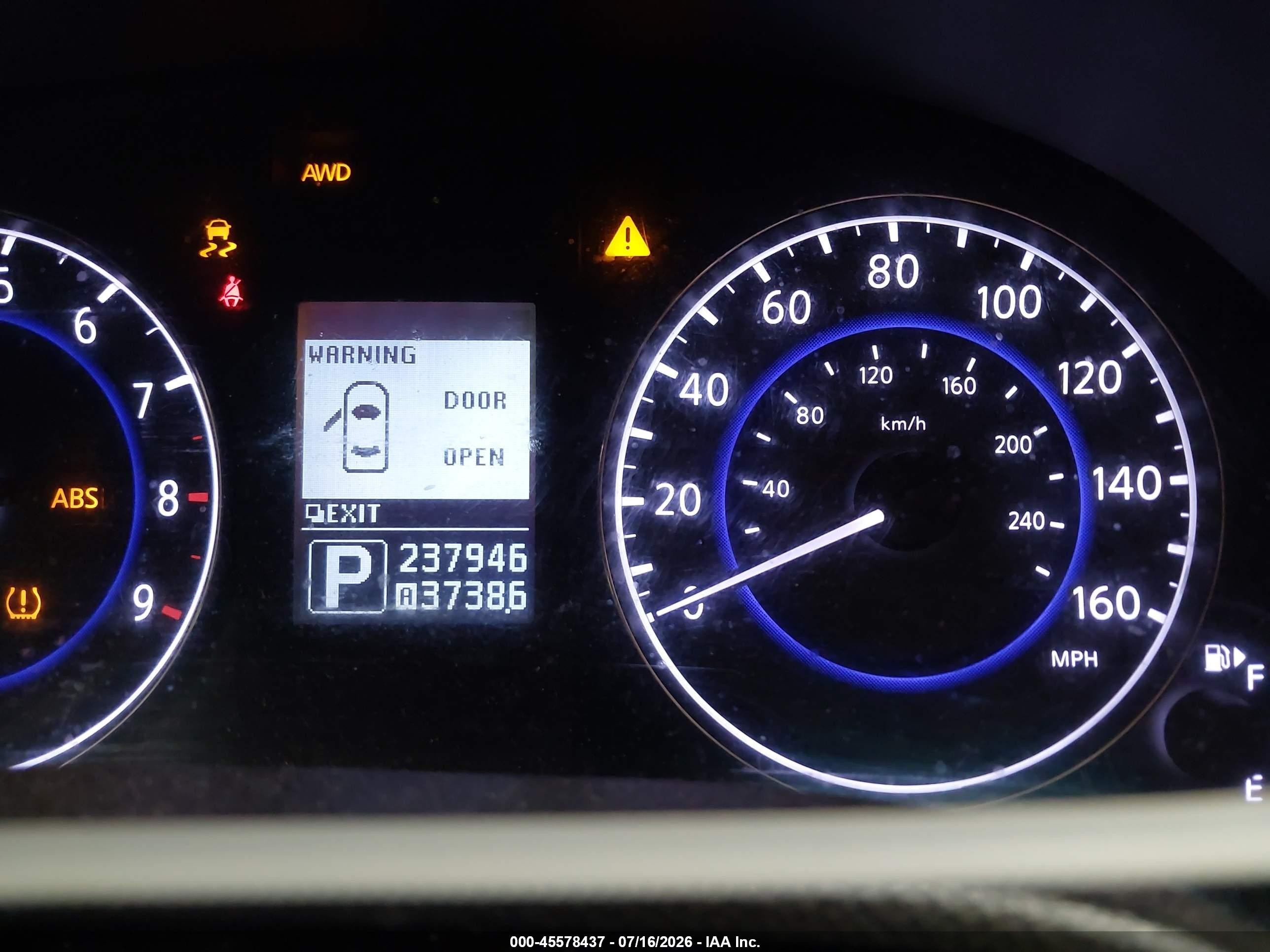 2013 Infiniti G37x White vin: JN1CV6EL3DM981429