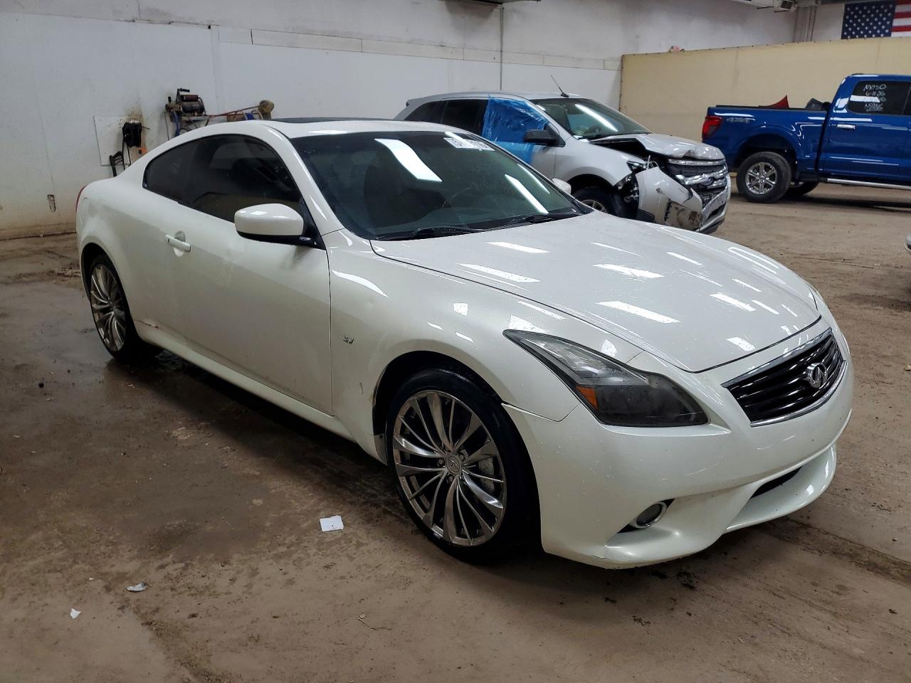 2014 Infiniti Q60 Coupe Base White vin: JN1CV6EL3EM130569